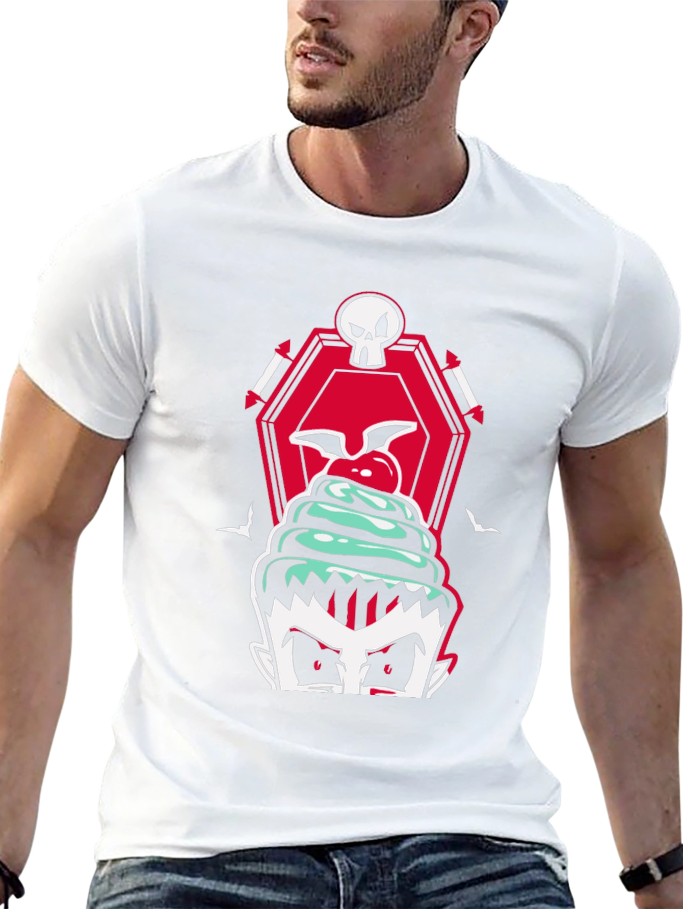 Vampire Cupcake T-Shirt - Spooky Treat!