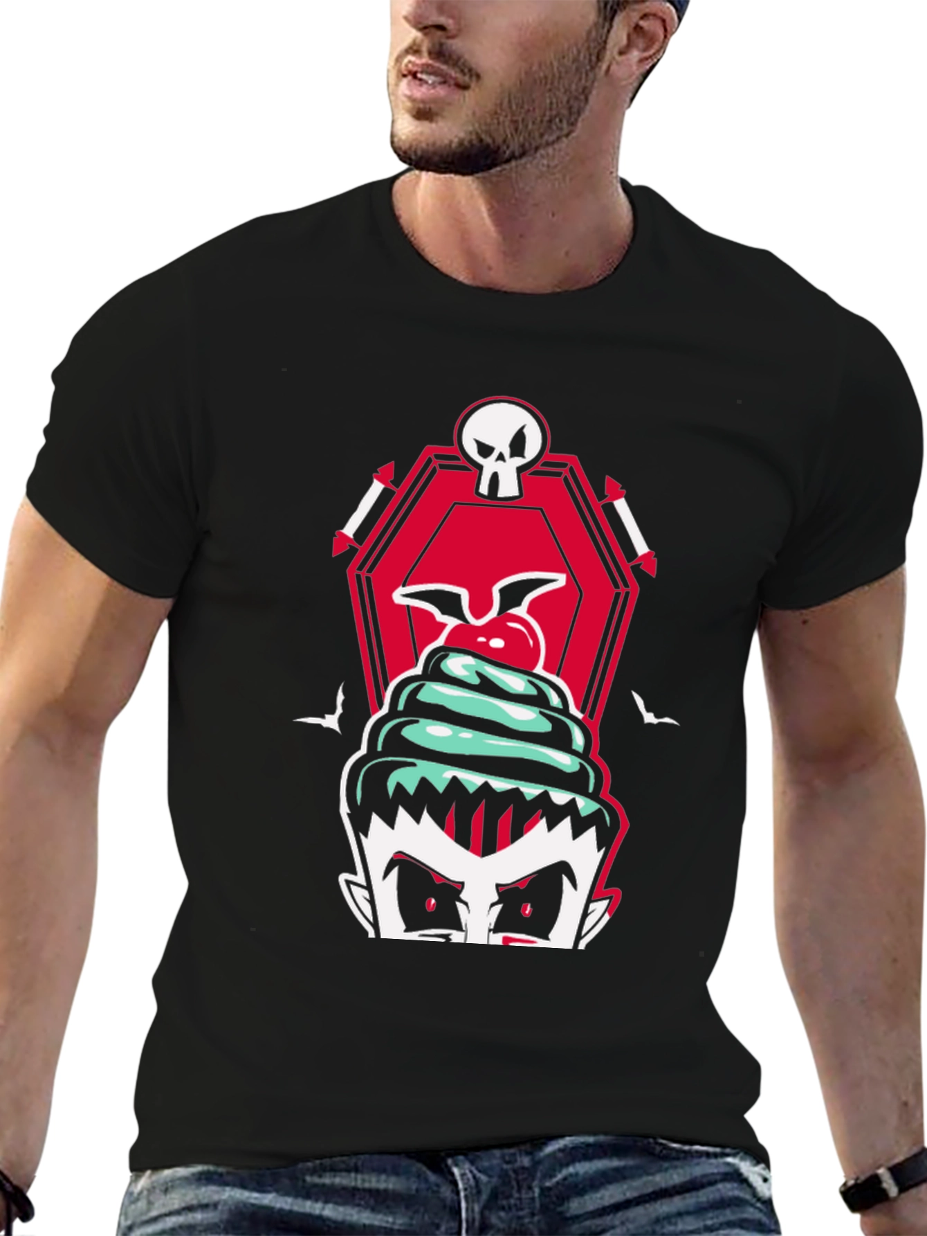 Vampire Cupcake T-Shirt - Spooky Treat!