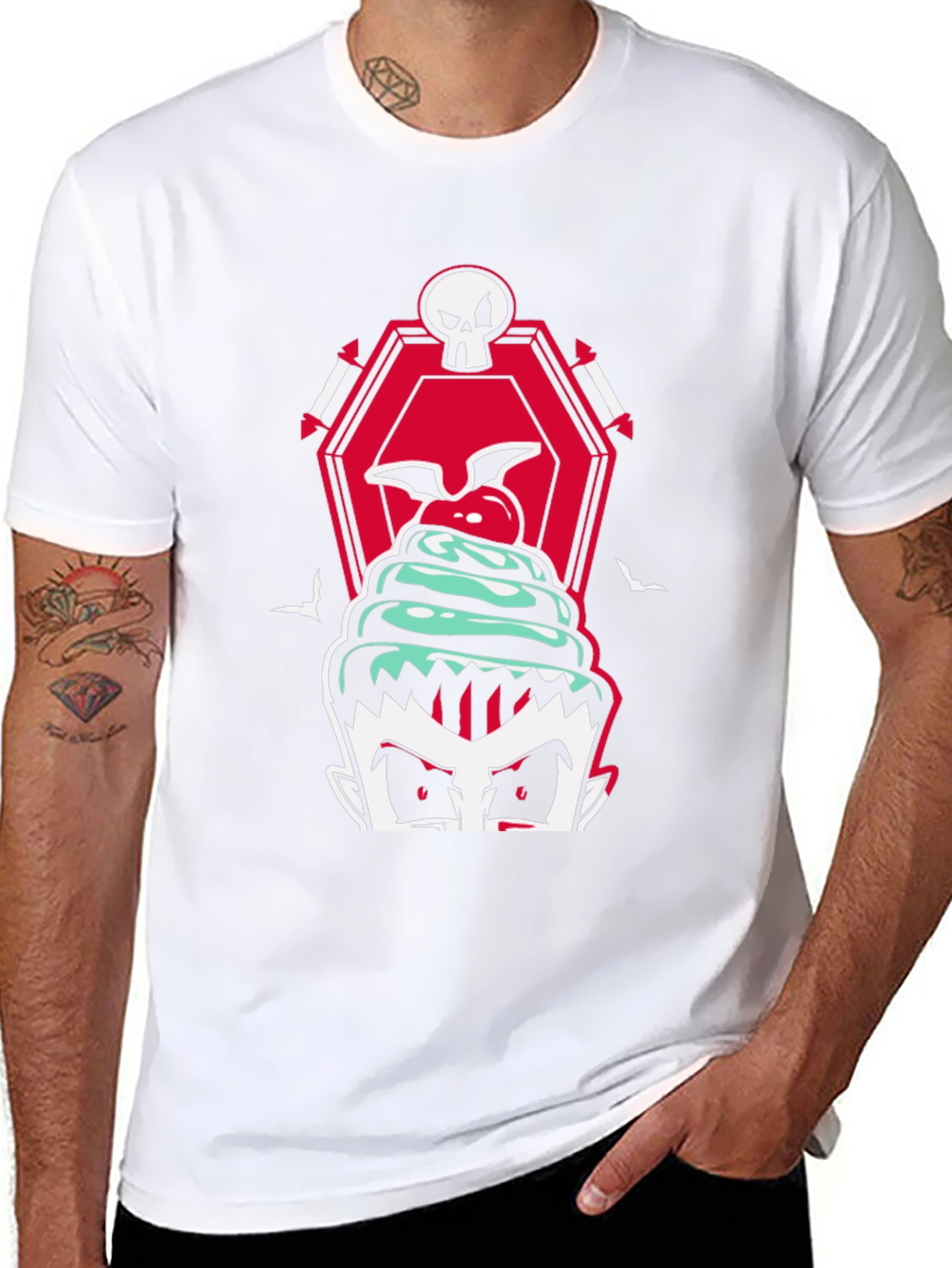 Vampire Cupcake T-Shirt - Spooky Treat!