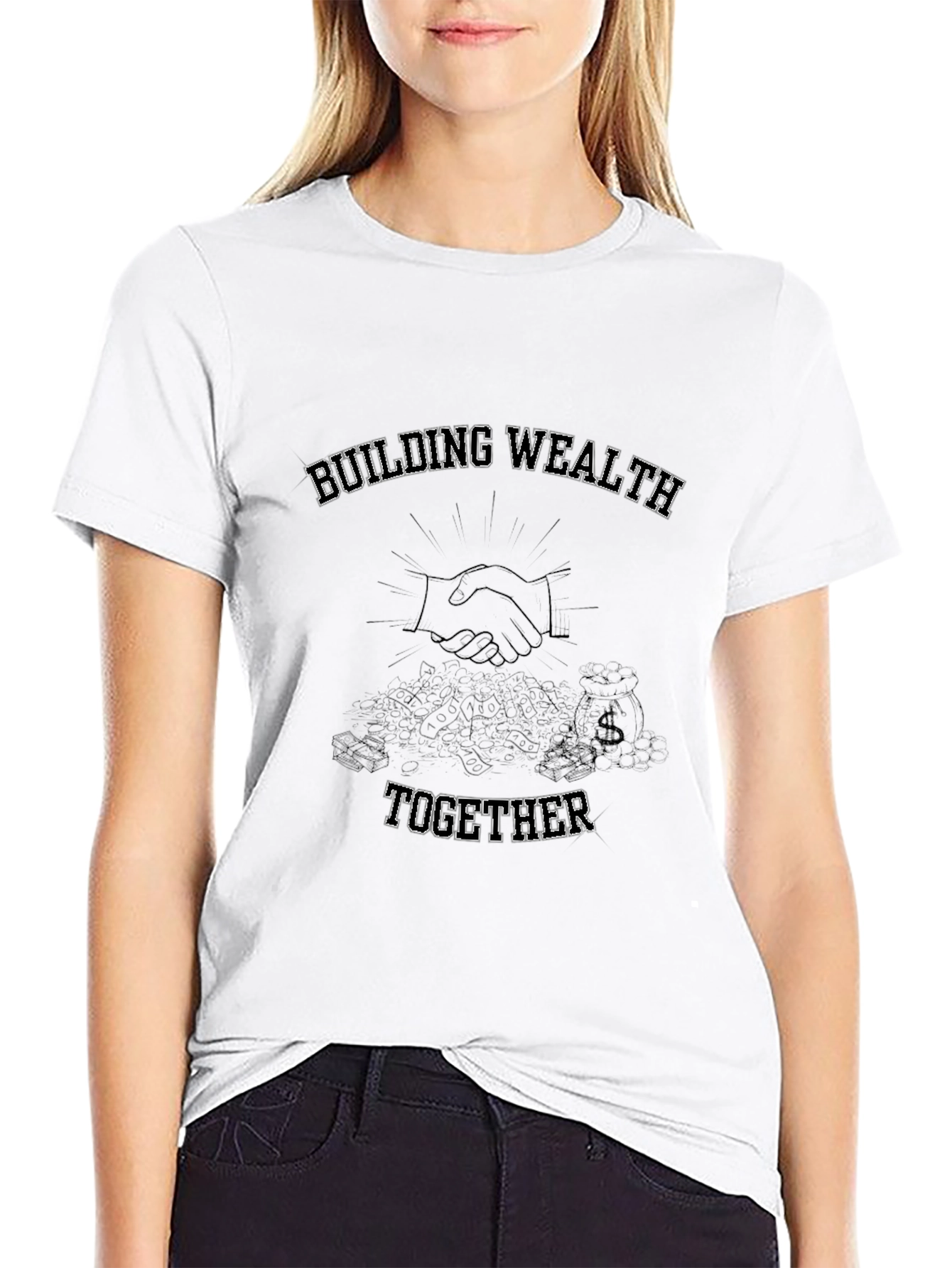 Building Wealth Together Black T-Shirt