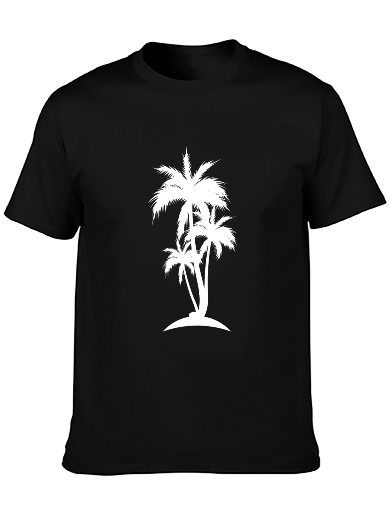 Palm Tree Graphic Black Tee