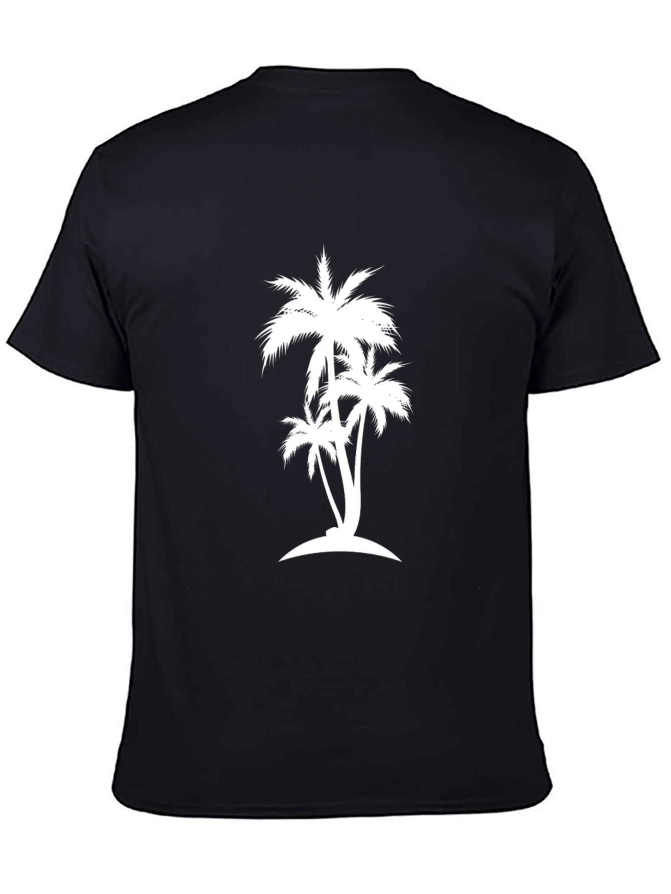 Palm Tree Graphic Black Tee