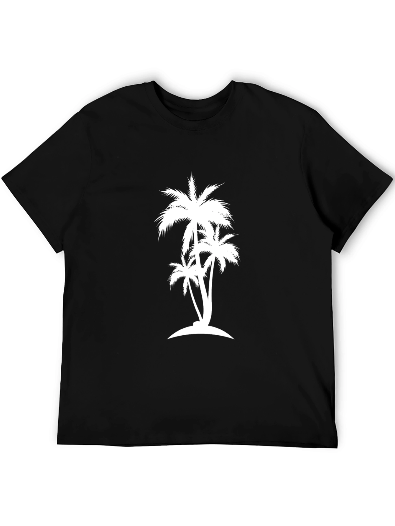 Palm Tree Graphic Black Tee