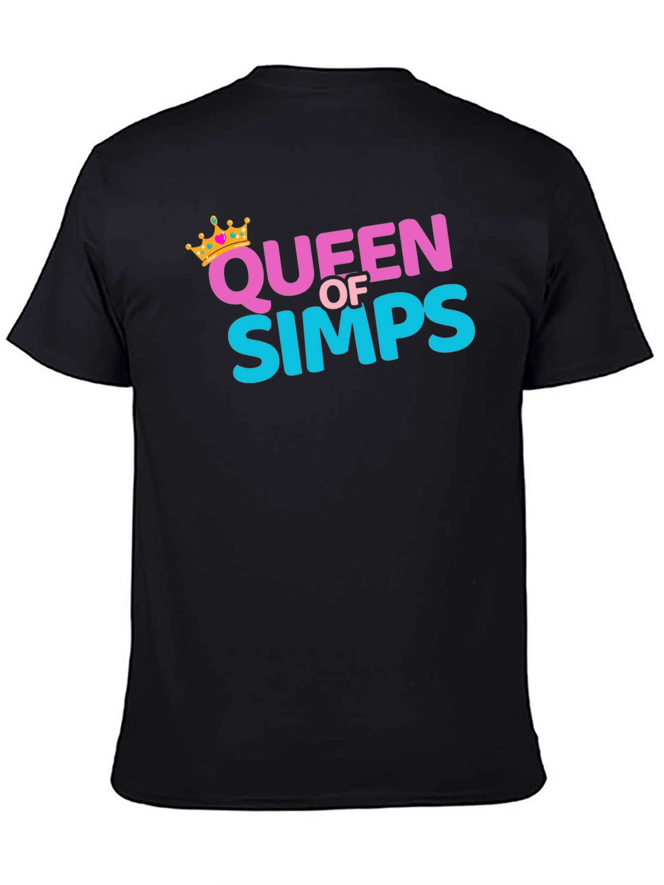 Queen Of Simps Black T-Shirt