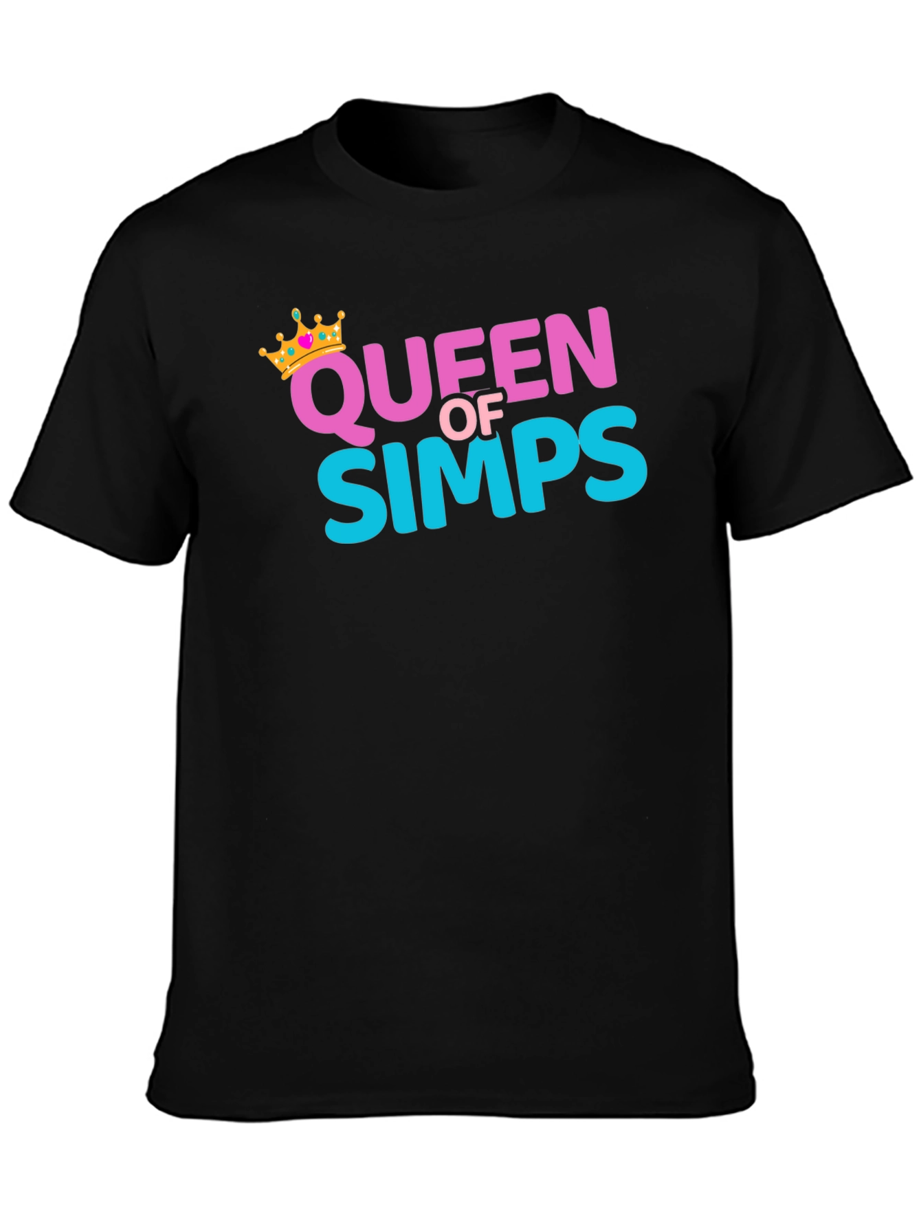 Queen Of Simps Black T-Shirt