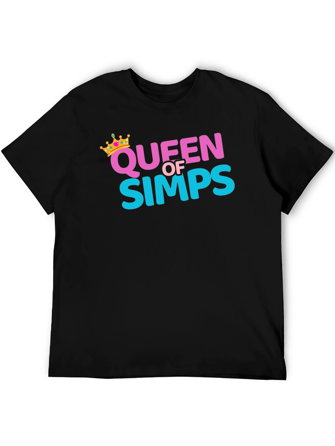 Queen Of Simps Black T-Shirt