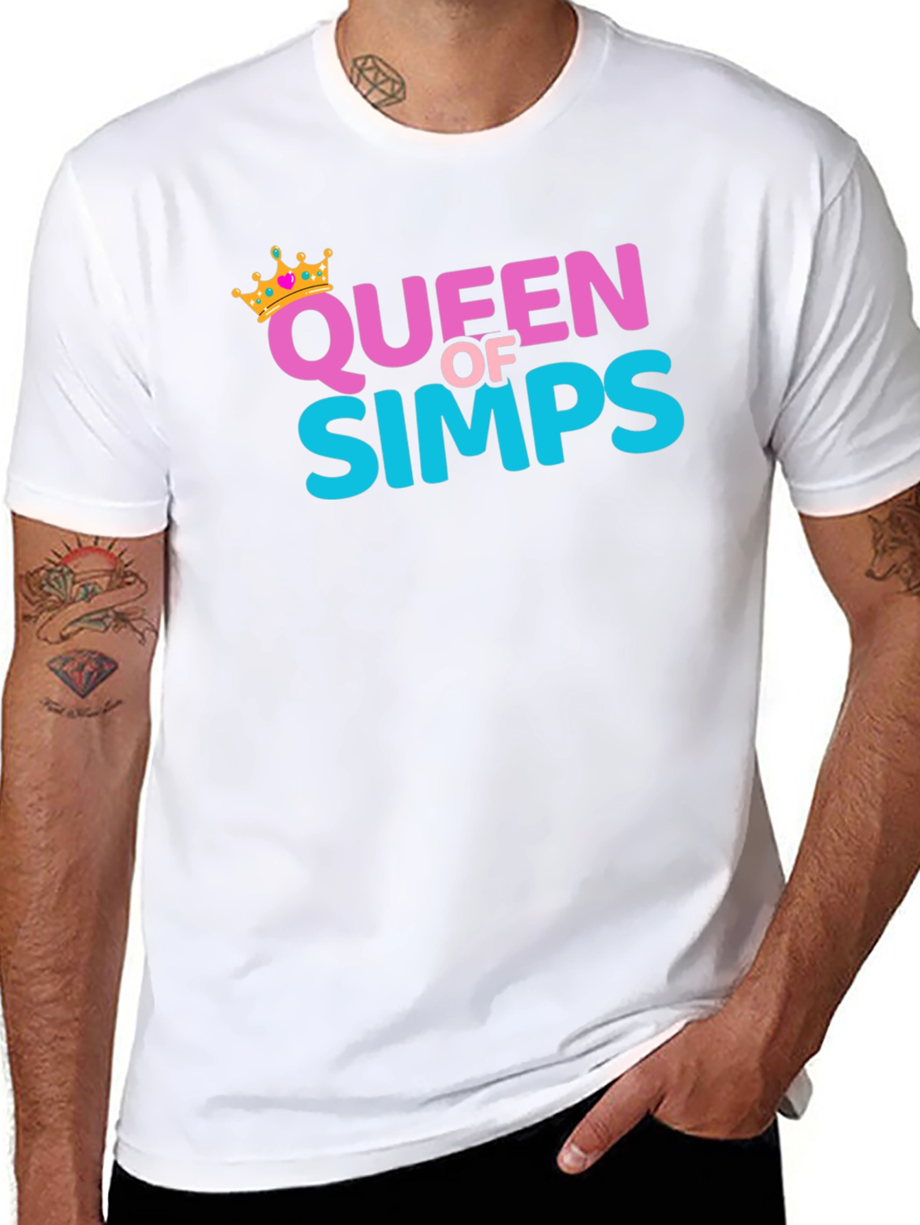 Queen Of Simps Black T-Shirt