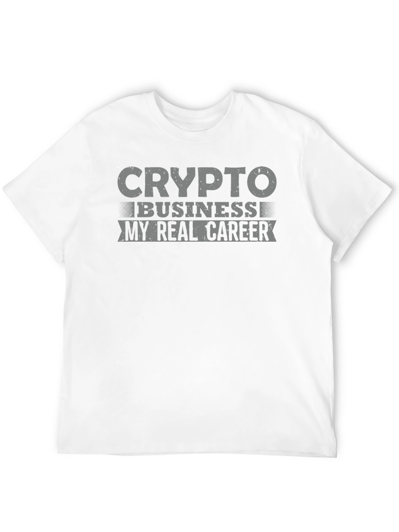 Crypto Business My Real Career Black Graphic Tee
