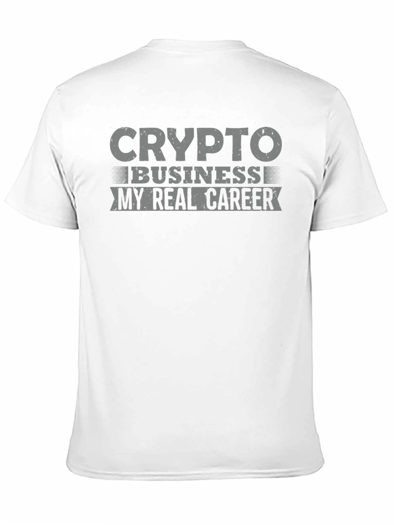 Crypto Business My Real Career Black Graphic Tee