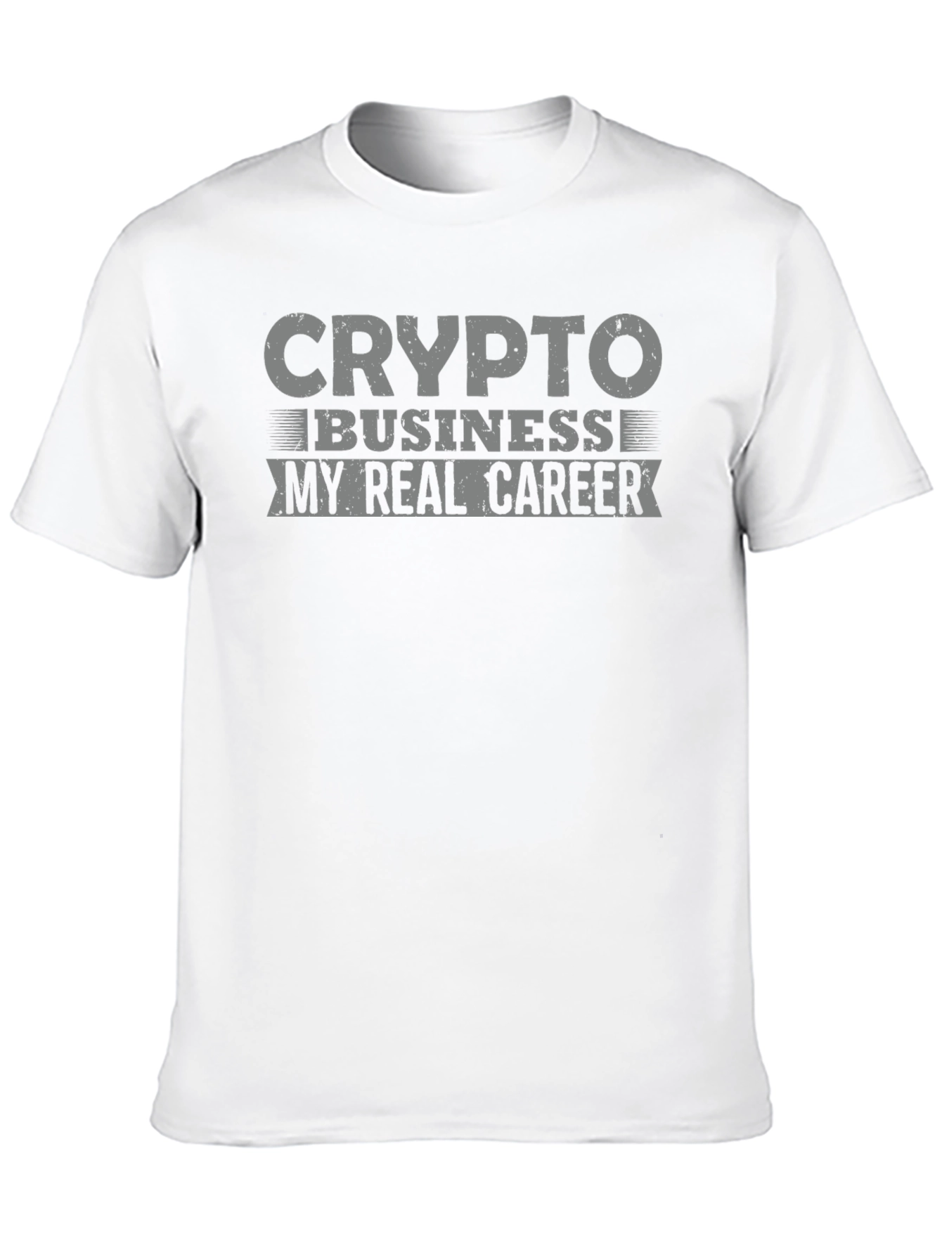 Crypto Business My Real Career Black Graphic Tee