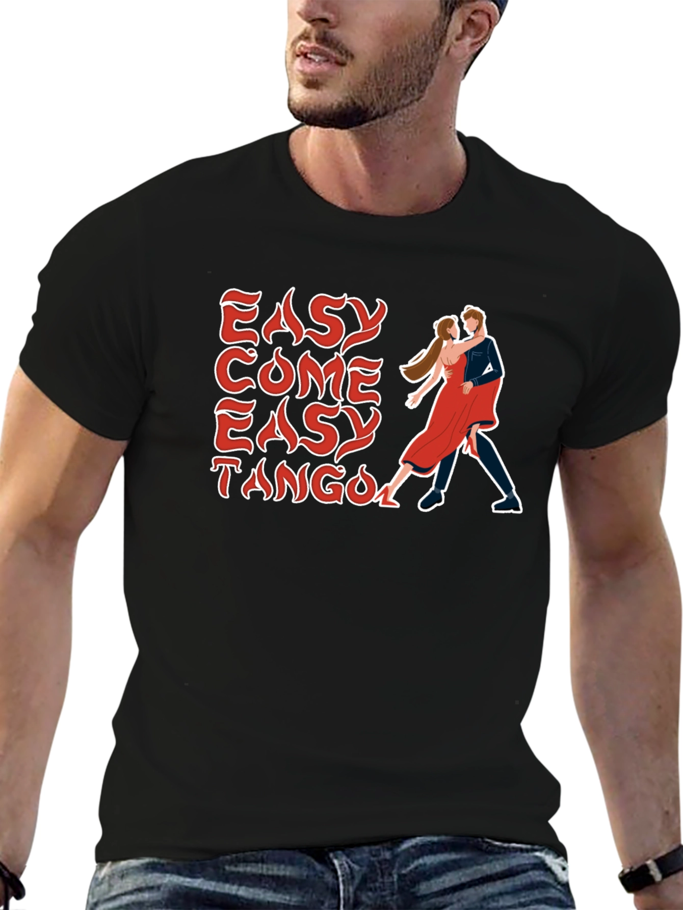 Easy Come Easy Tango Black Graphic Tee