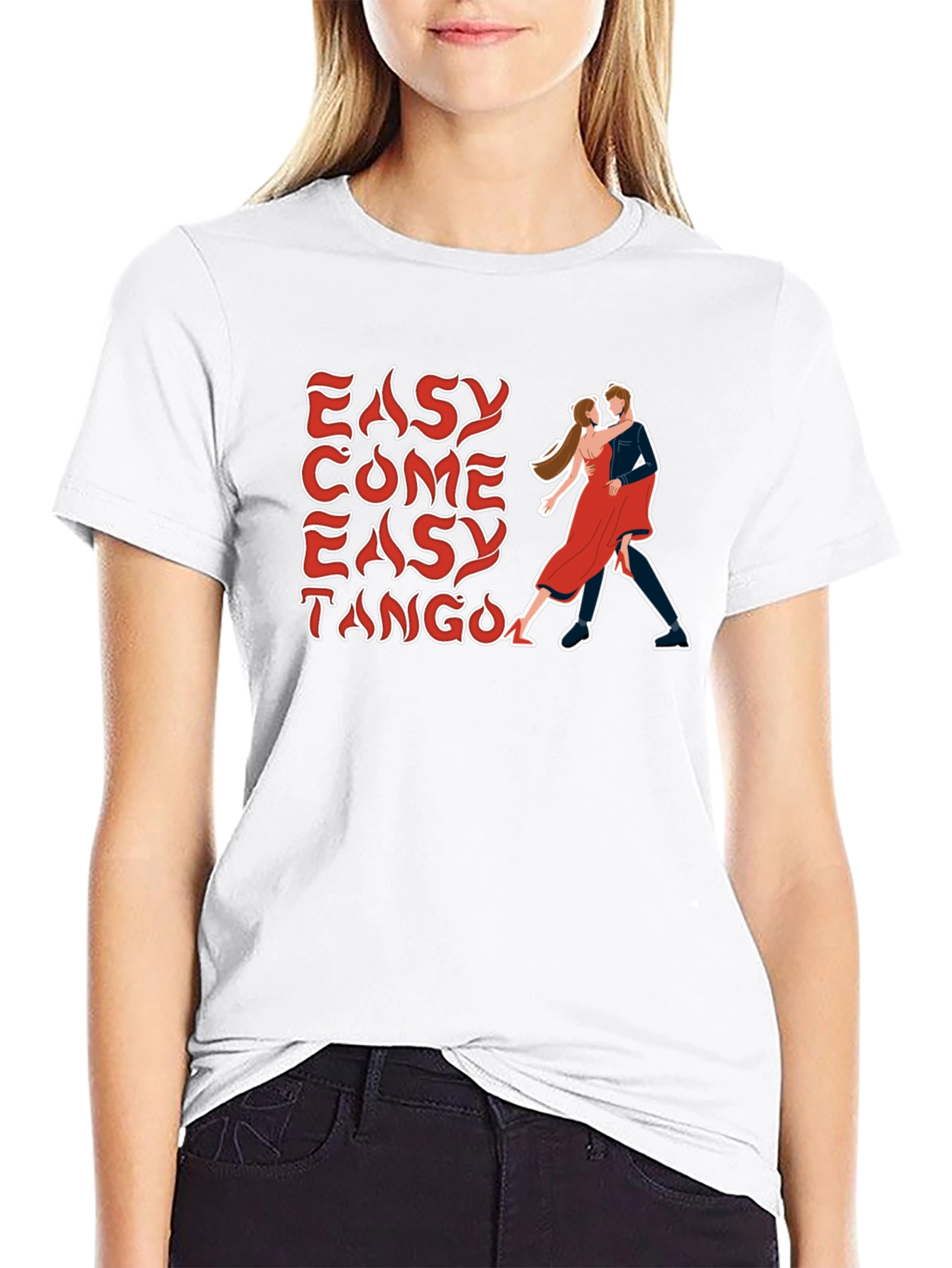 Easy Come Easy Tango Black Graphic Tee