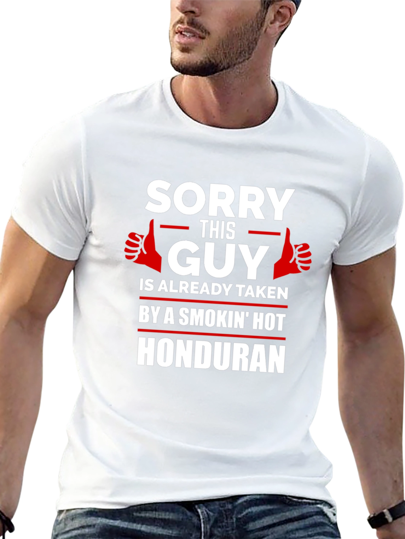 Sorry This Guy Is Taken Honduran Graphic T-Shirt