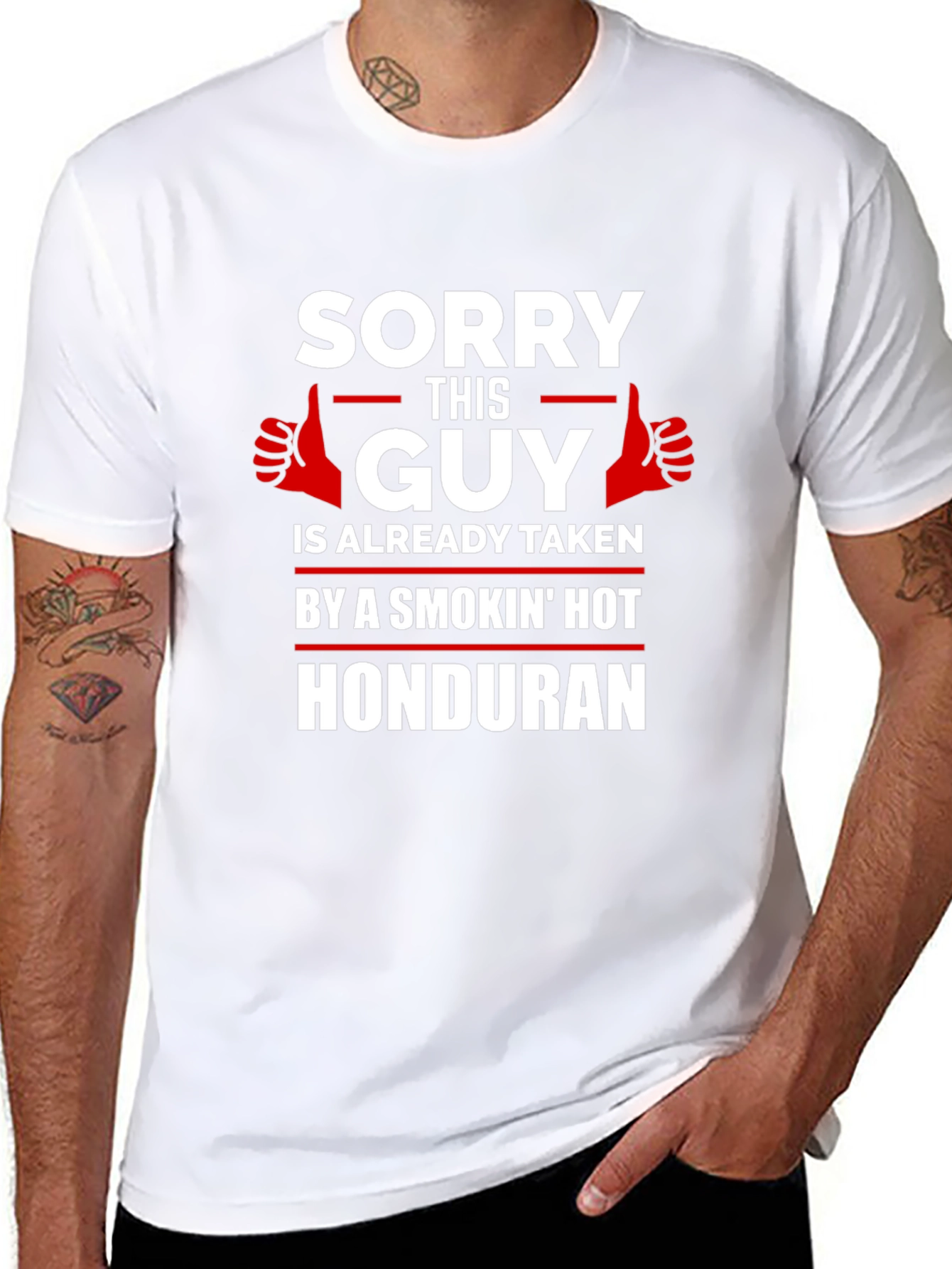 Sorry This Guy Is Taken Honduran Graphic T-Shirt