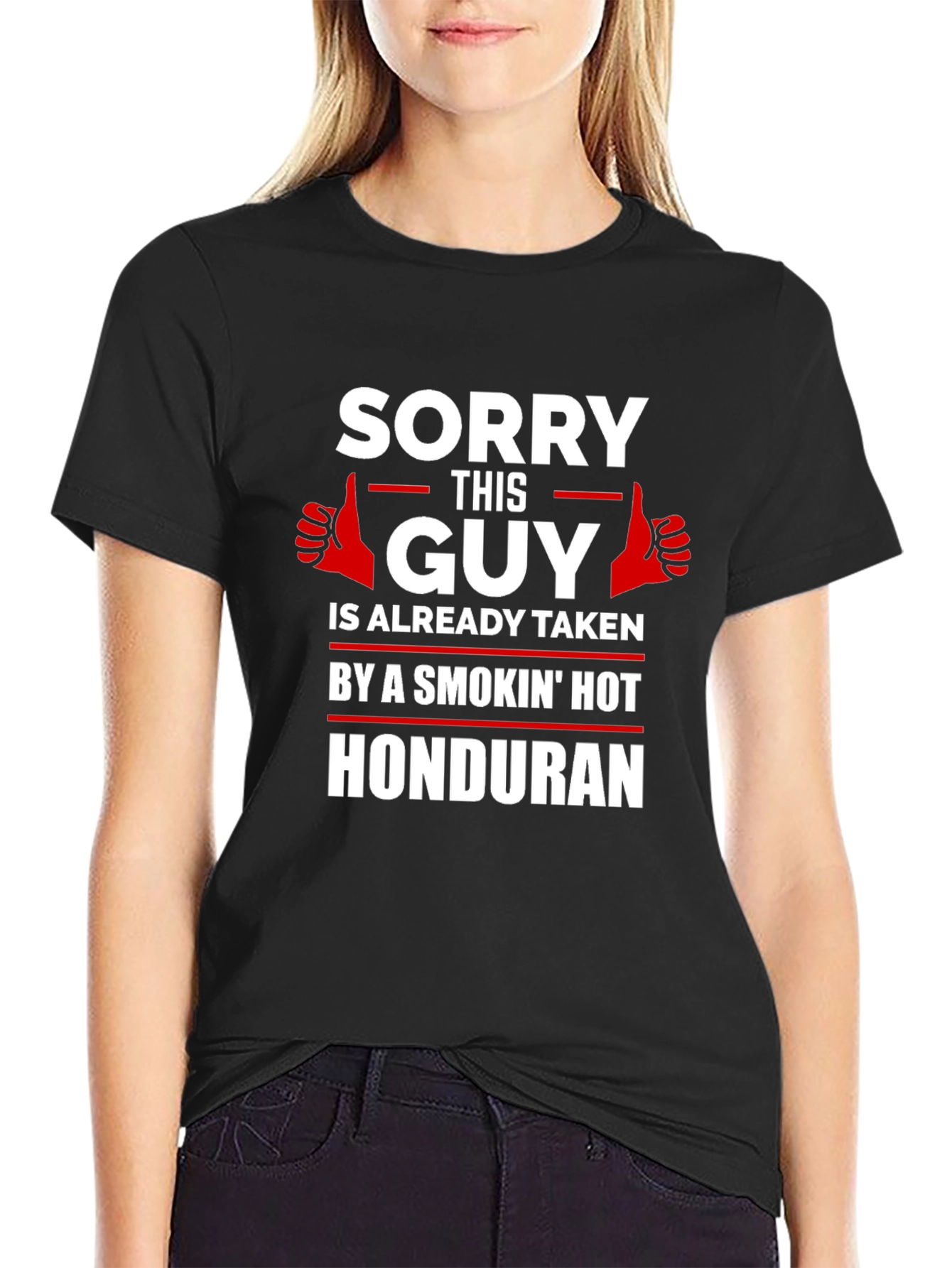 Sorry This Guy Is Taken Honduran Graphic T-Shirt