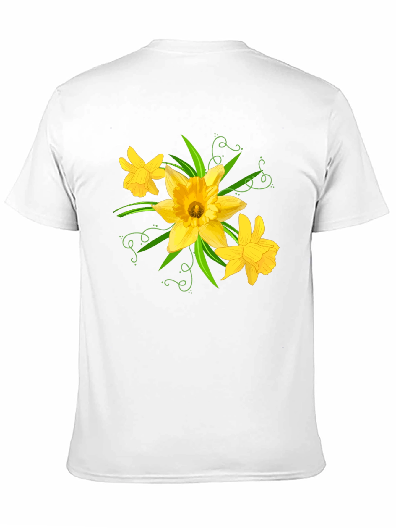 Daffodil Graphic Tee - Black Cotton T-Shirt