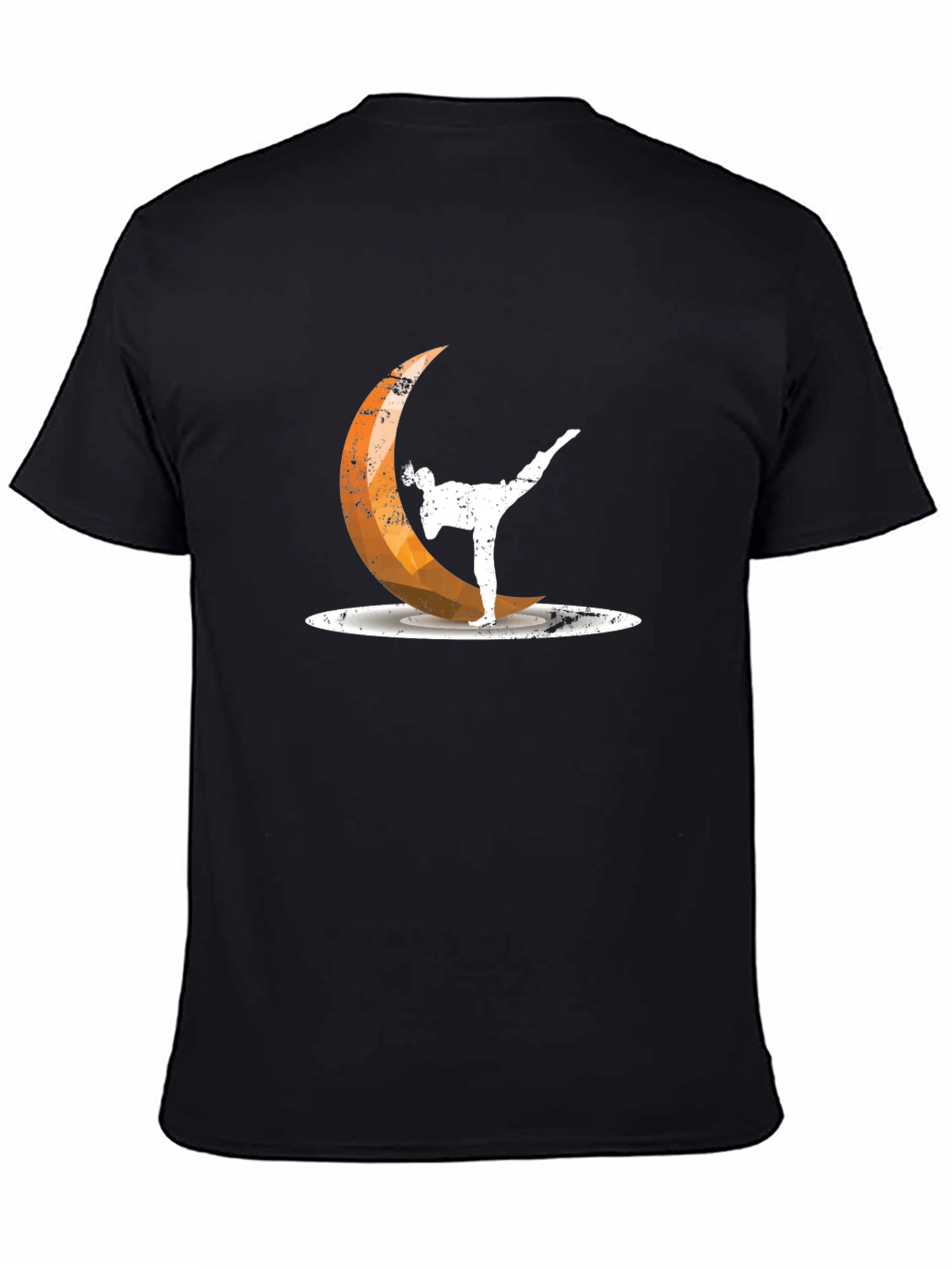 Martial Arts Moon Black T-Shirt