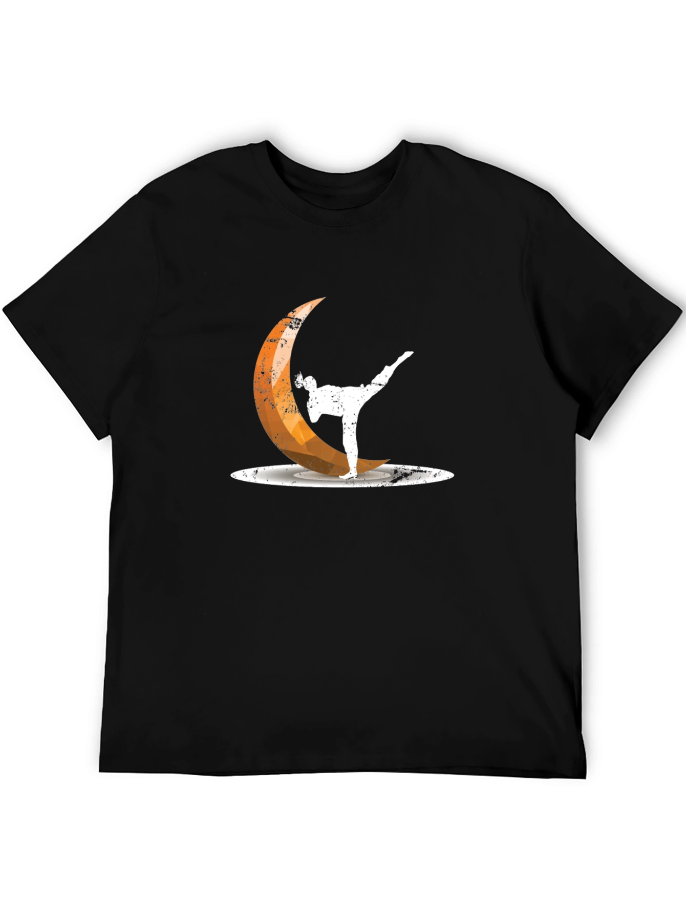 Martial Arts Moon Black T-Shirt