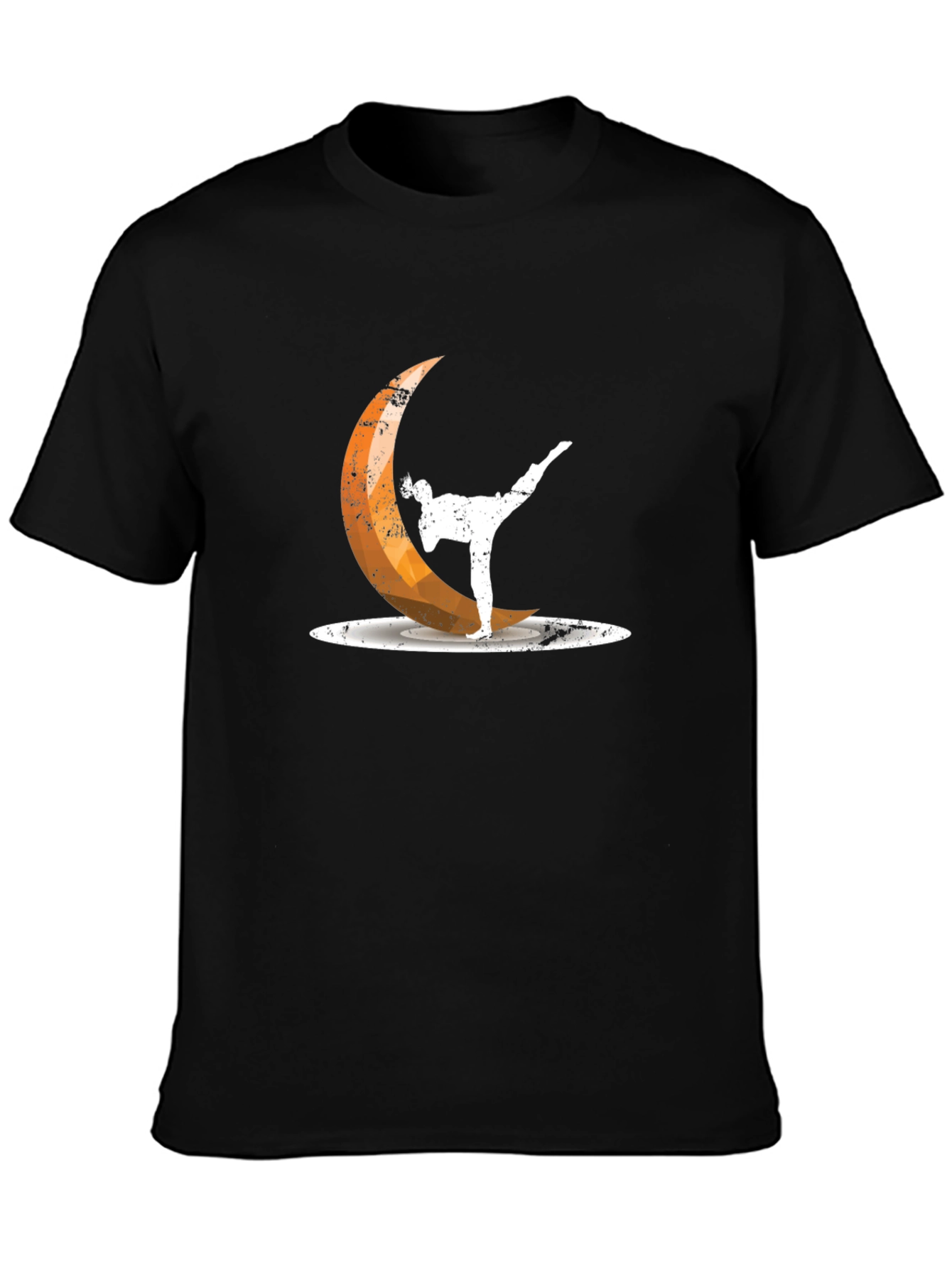 Martial Arts Moon Black T-Shirt