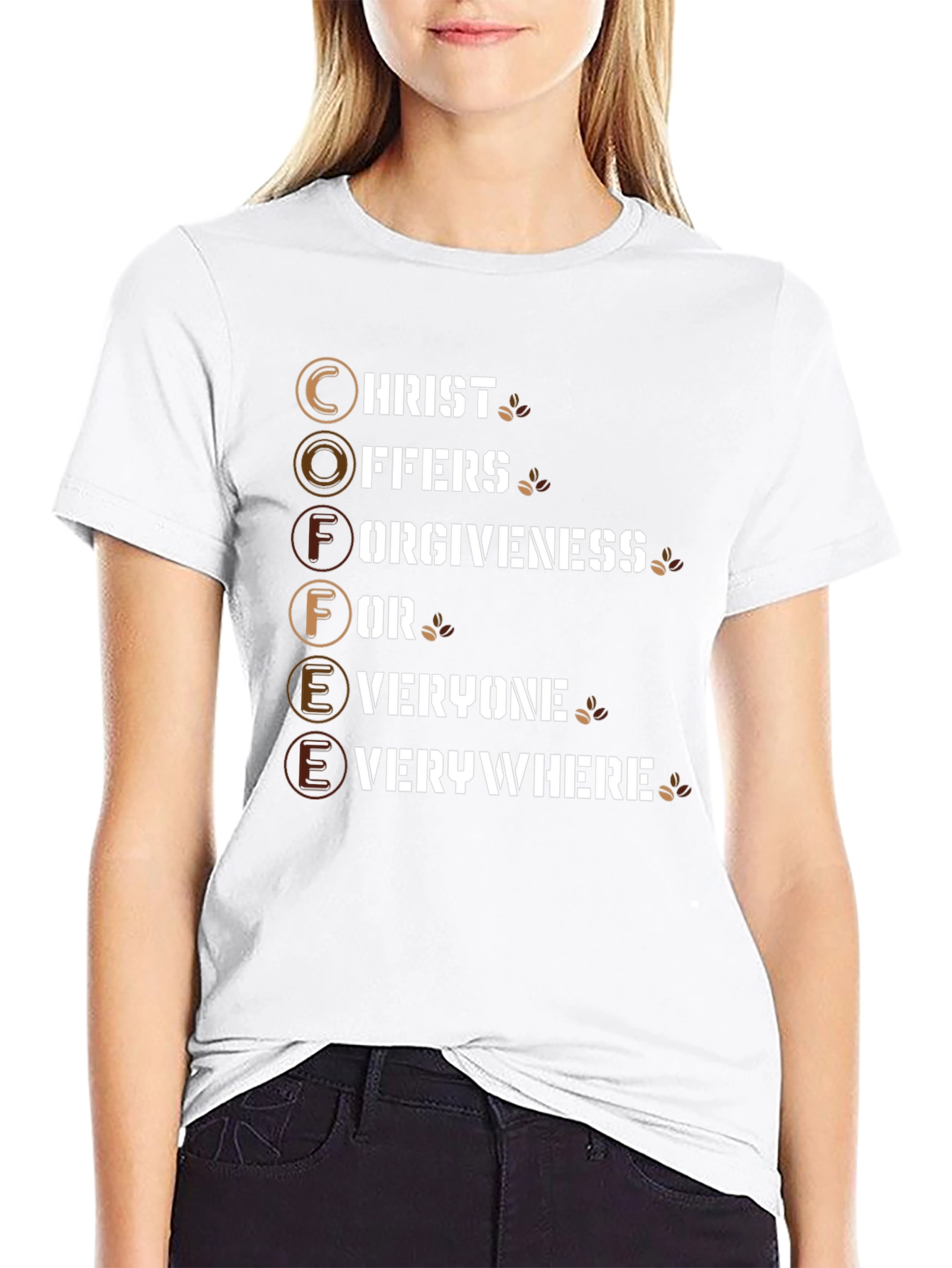 Coffee Christ Offers Forgiveness T-Shirt