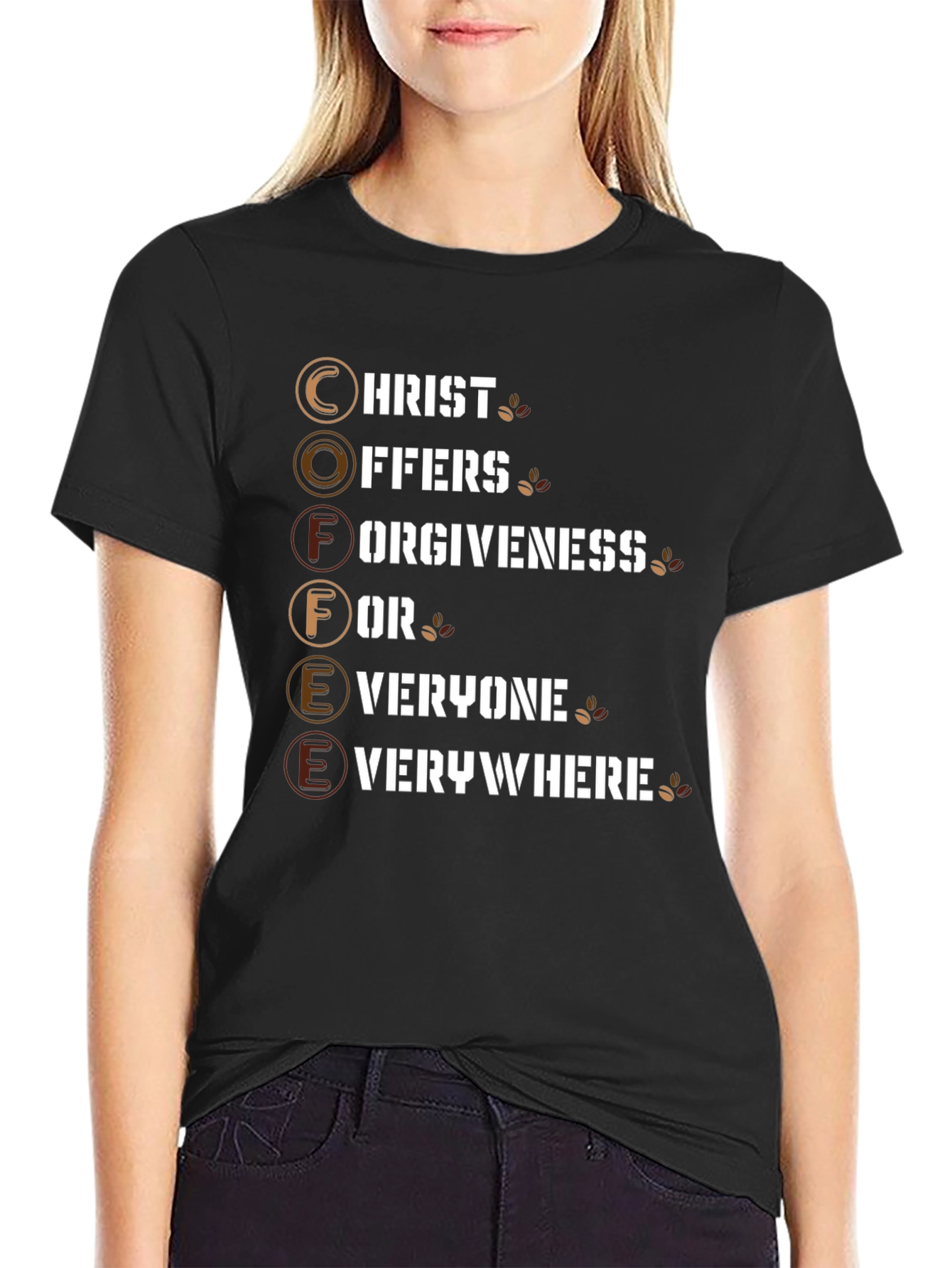 Coffee Christ Offers Forgiveness T-Shirt
