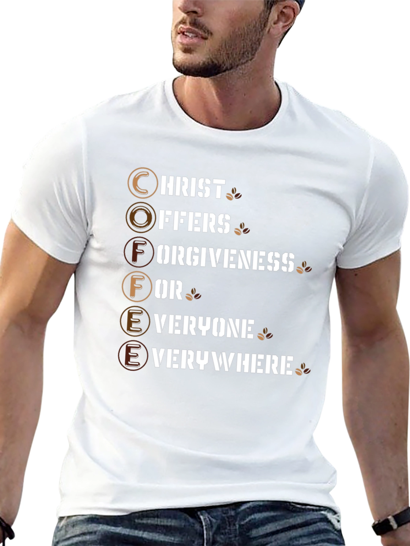 Coffee Christ Offers Forgiveness T-Shirt
