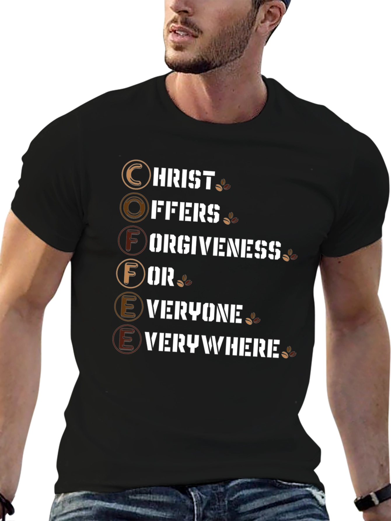 Coffee Christ Offers Forgiveness T-Shirt