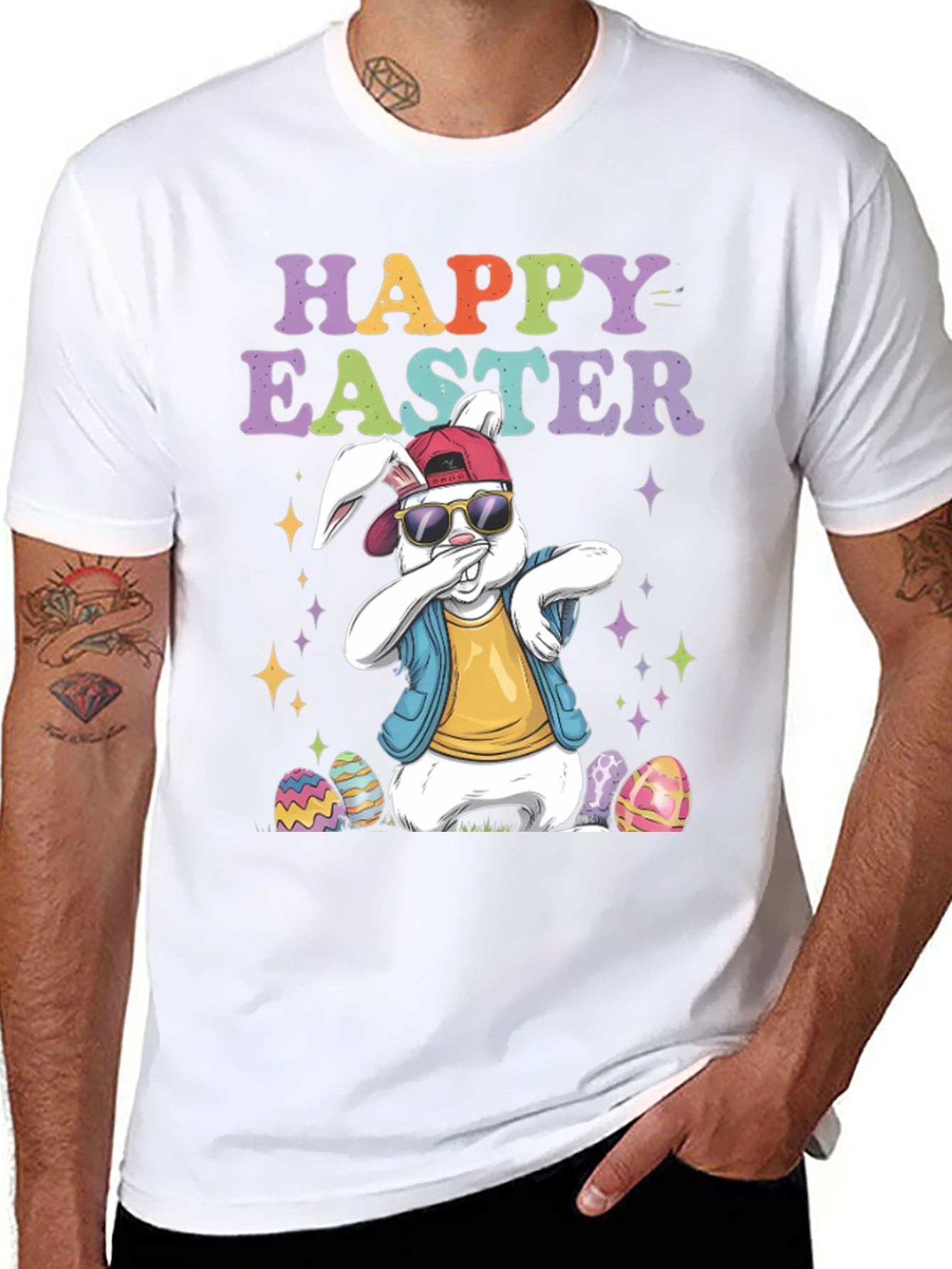 Happy Easter Dabbing Bunny T-Shirt
