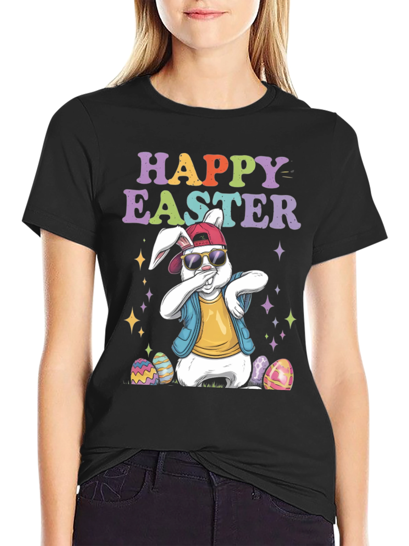 Happy Easter Dabbing Bunny T-Shirt