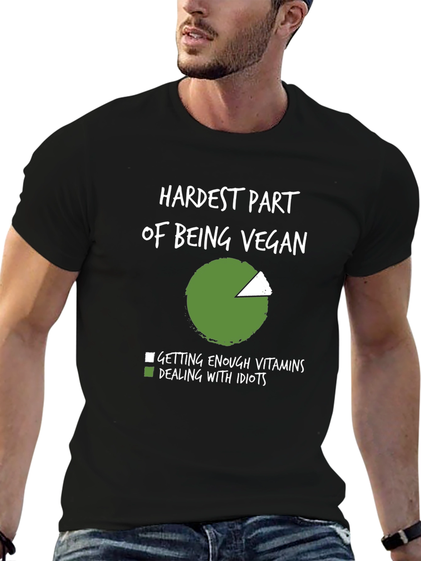 Vegan Joke T-Shirt: Hardest Part of Being Vegan