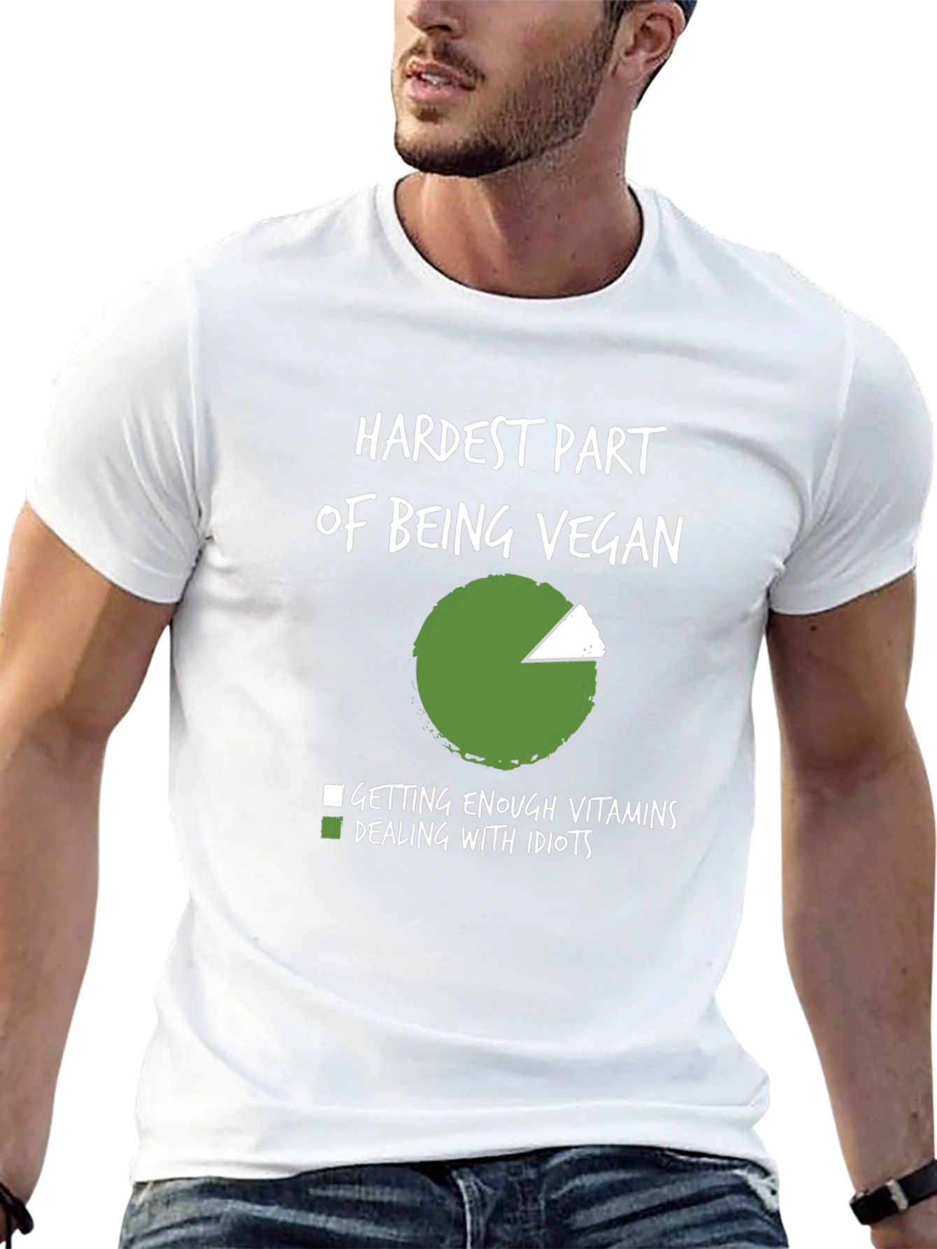 Vegan Joke T-Shirt: Hardest Part of Being Vegan