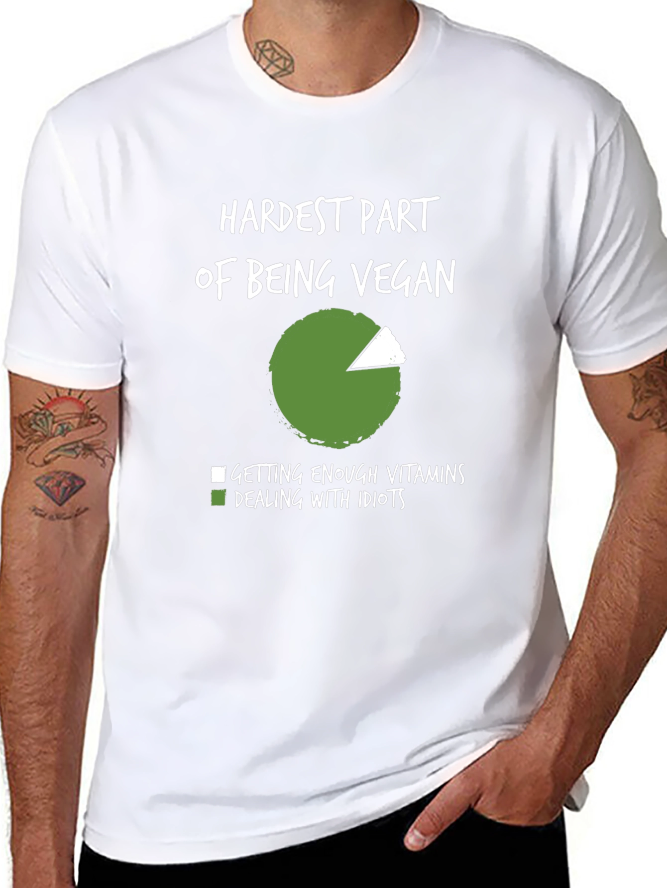 Vegan Joke T-Shirt: Hardest Part of Being Vegan
