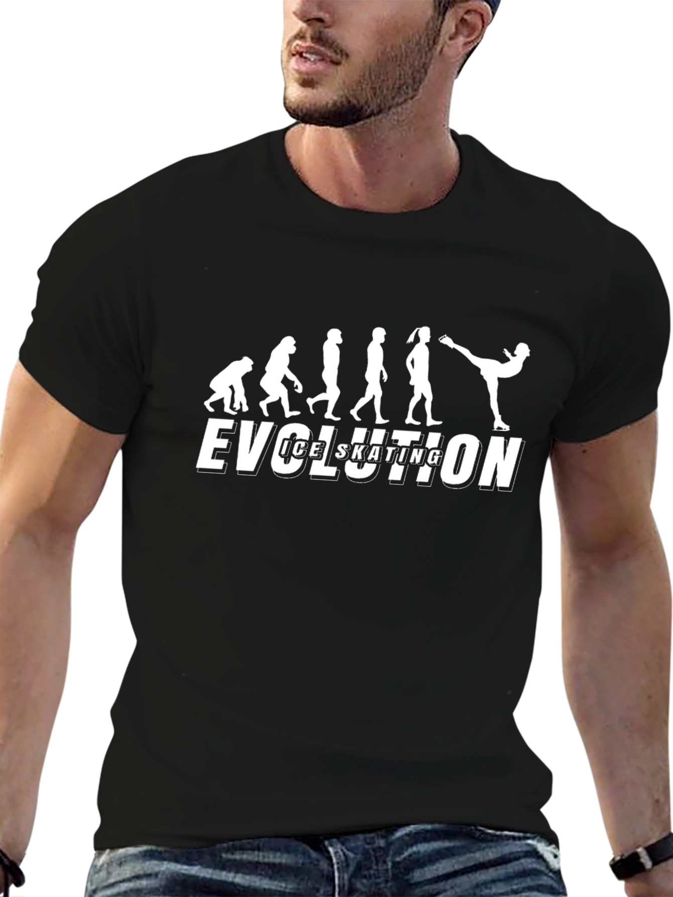 Ice Skating Evolution T-Shirt - Funny Skater Tee