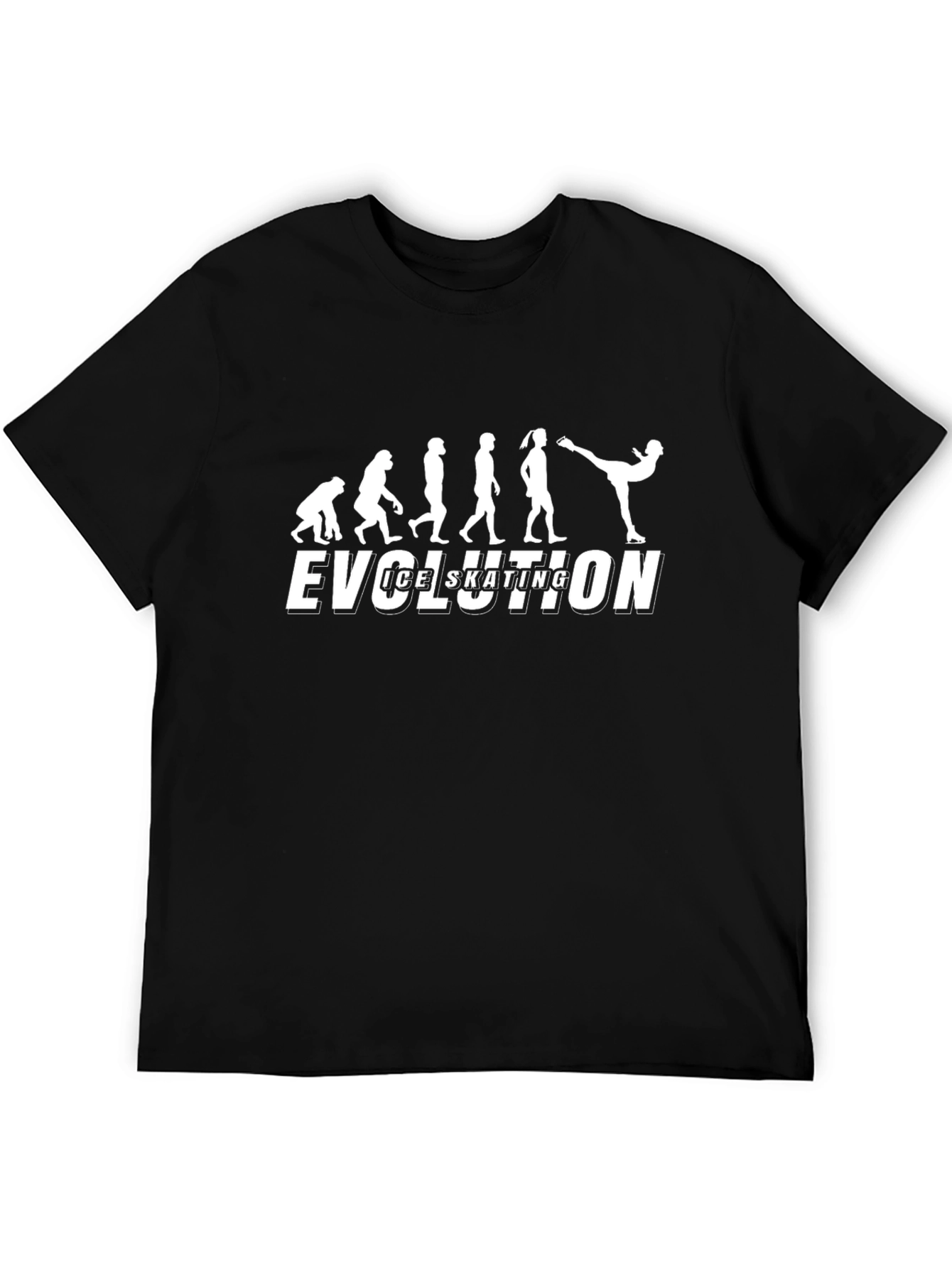 Ice Skating Evolution T-Shirt - Funny Skater Tee