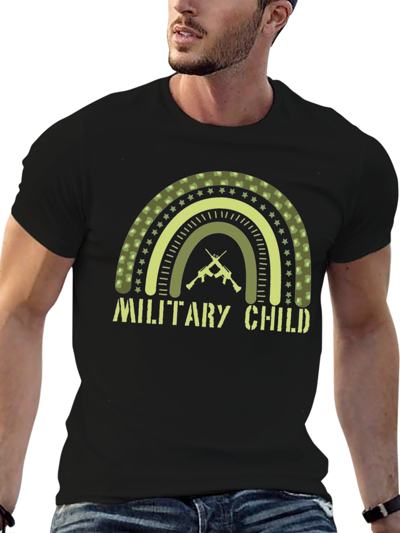 Military Child Graphic T-Shirt