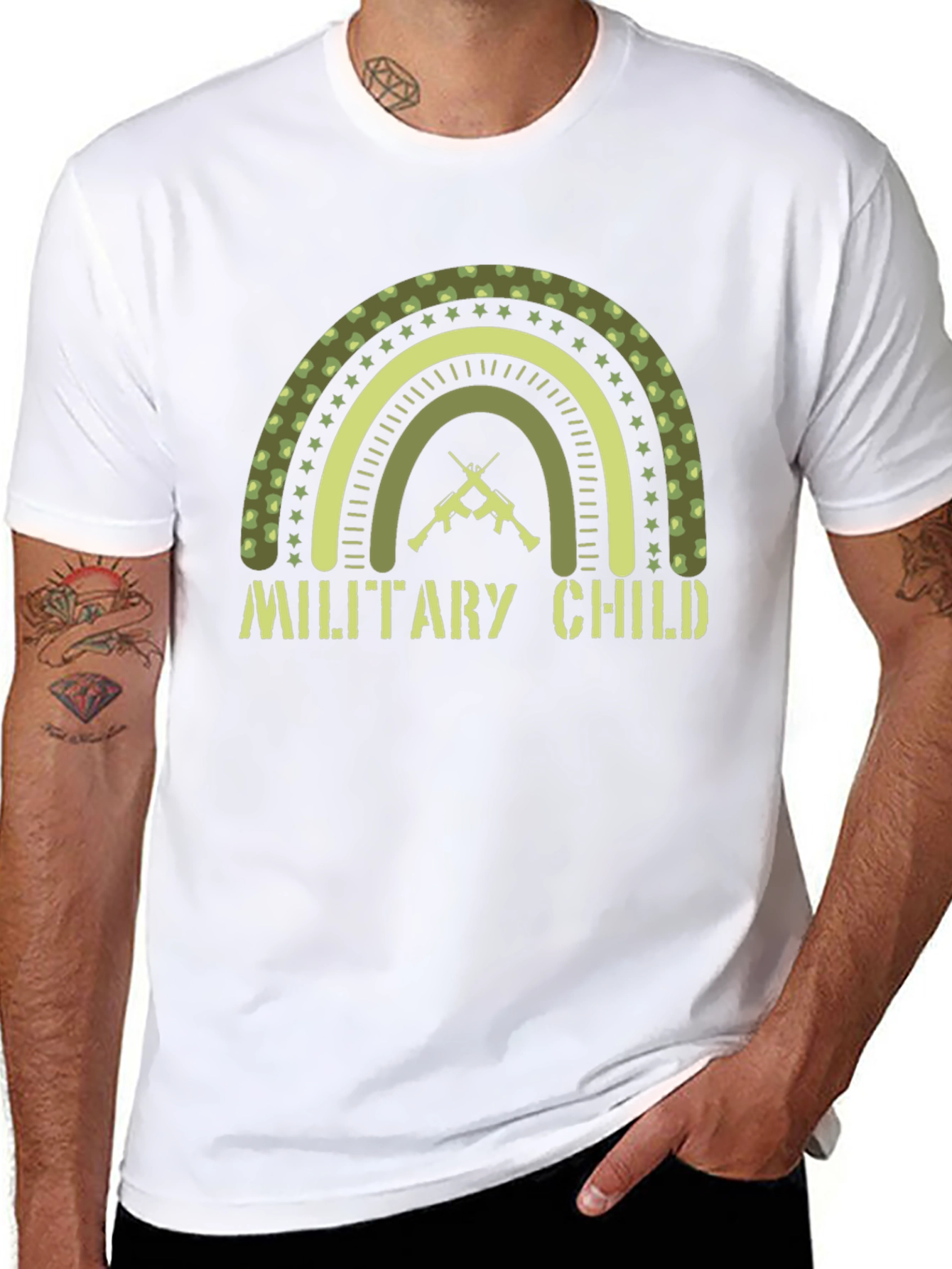 Military Child Graphic T-Shirt