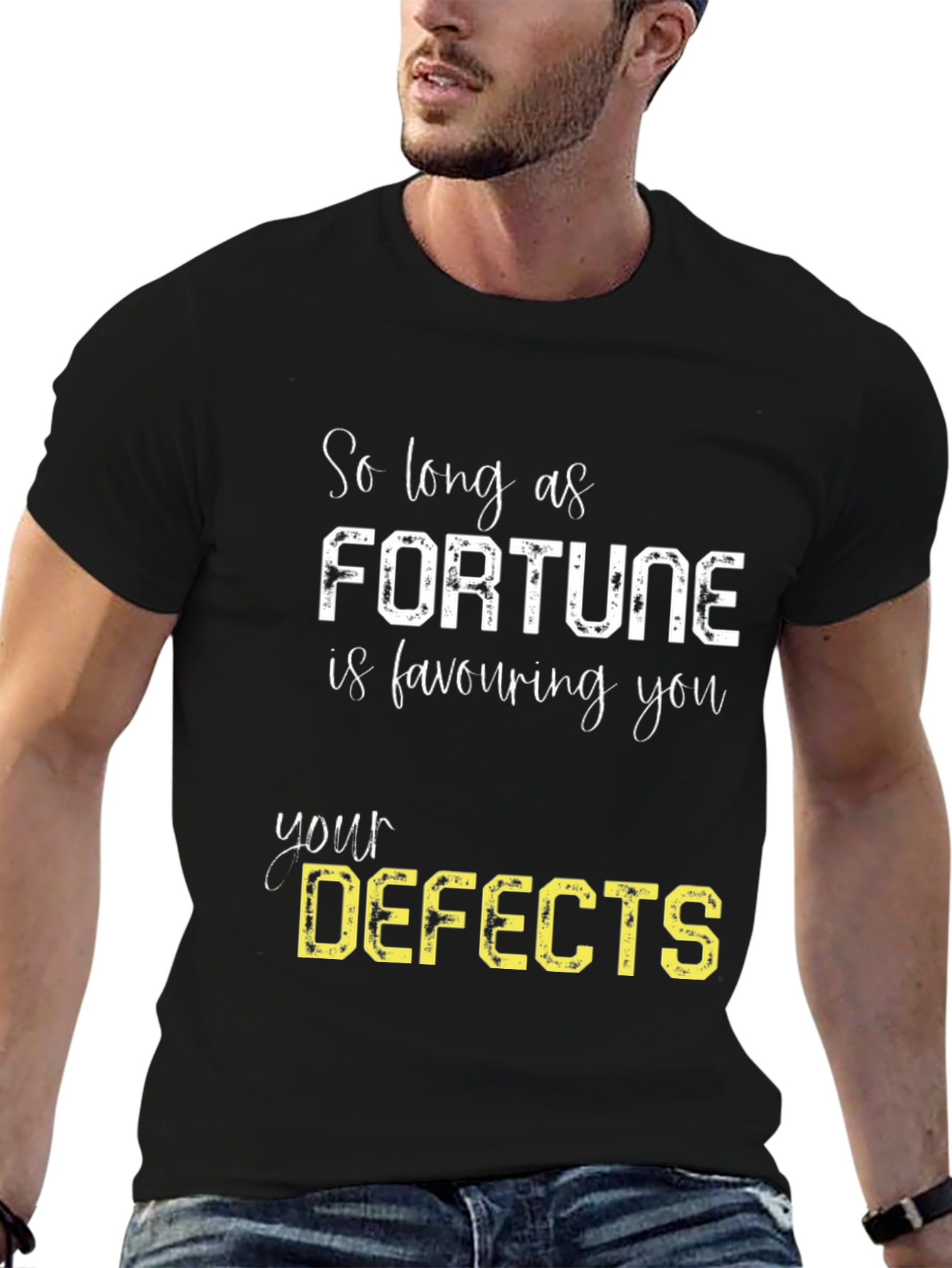 Fortune Favors Defects - Funny Graphic Tee