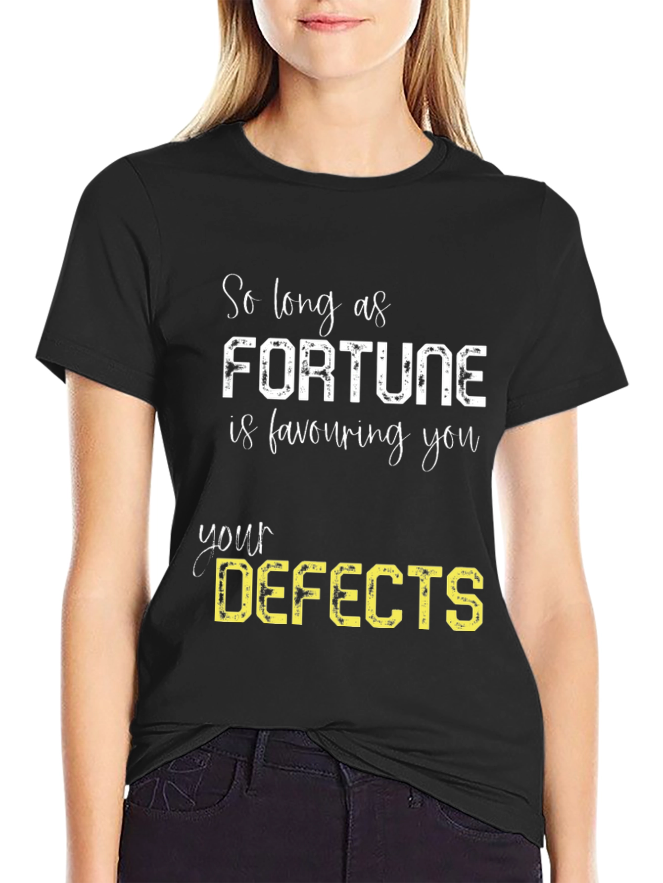 Fortune Favors Defects - Funny Graphic Tee