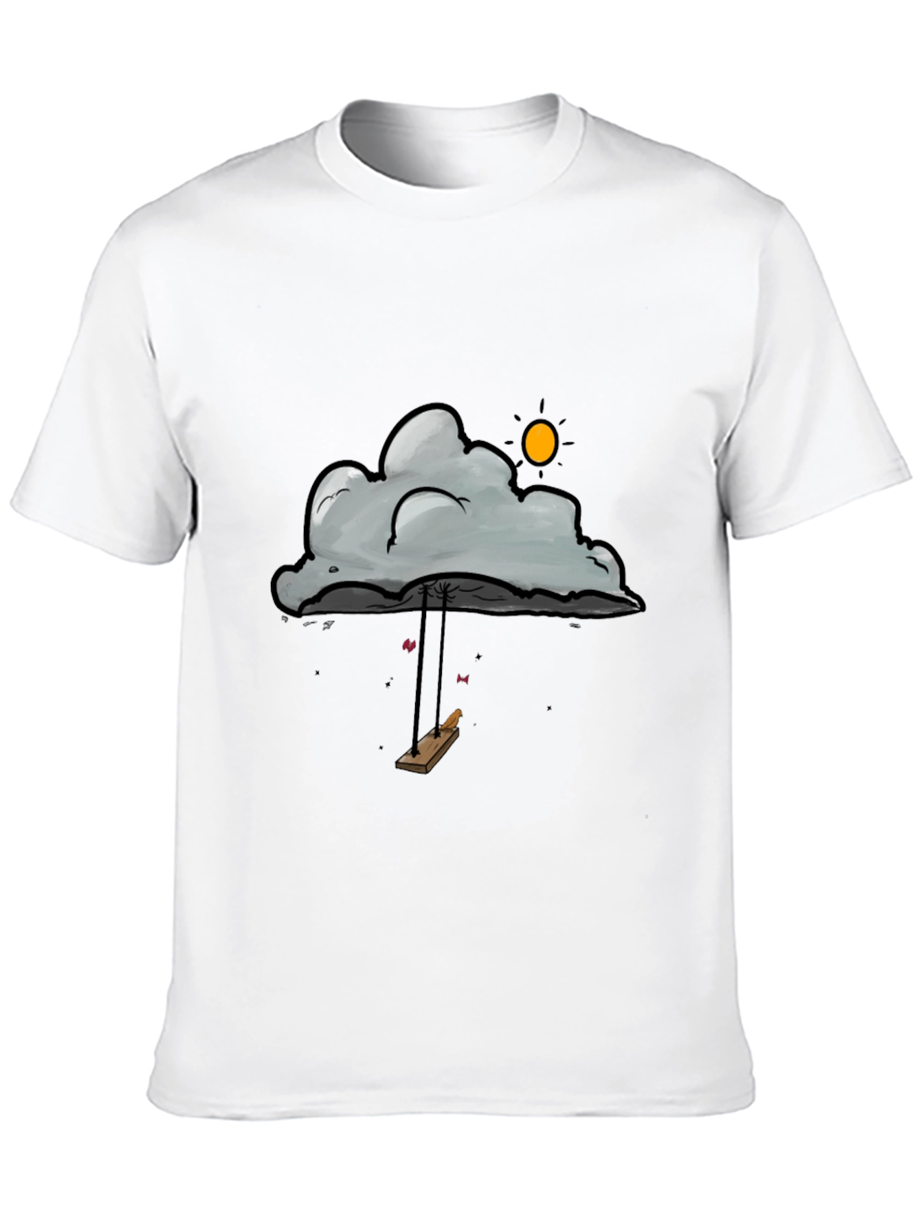 Cloud Swing Graphic T-Shirt - Unique Design