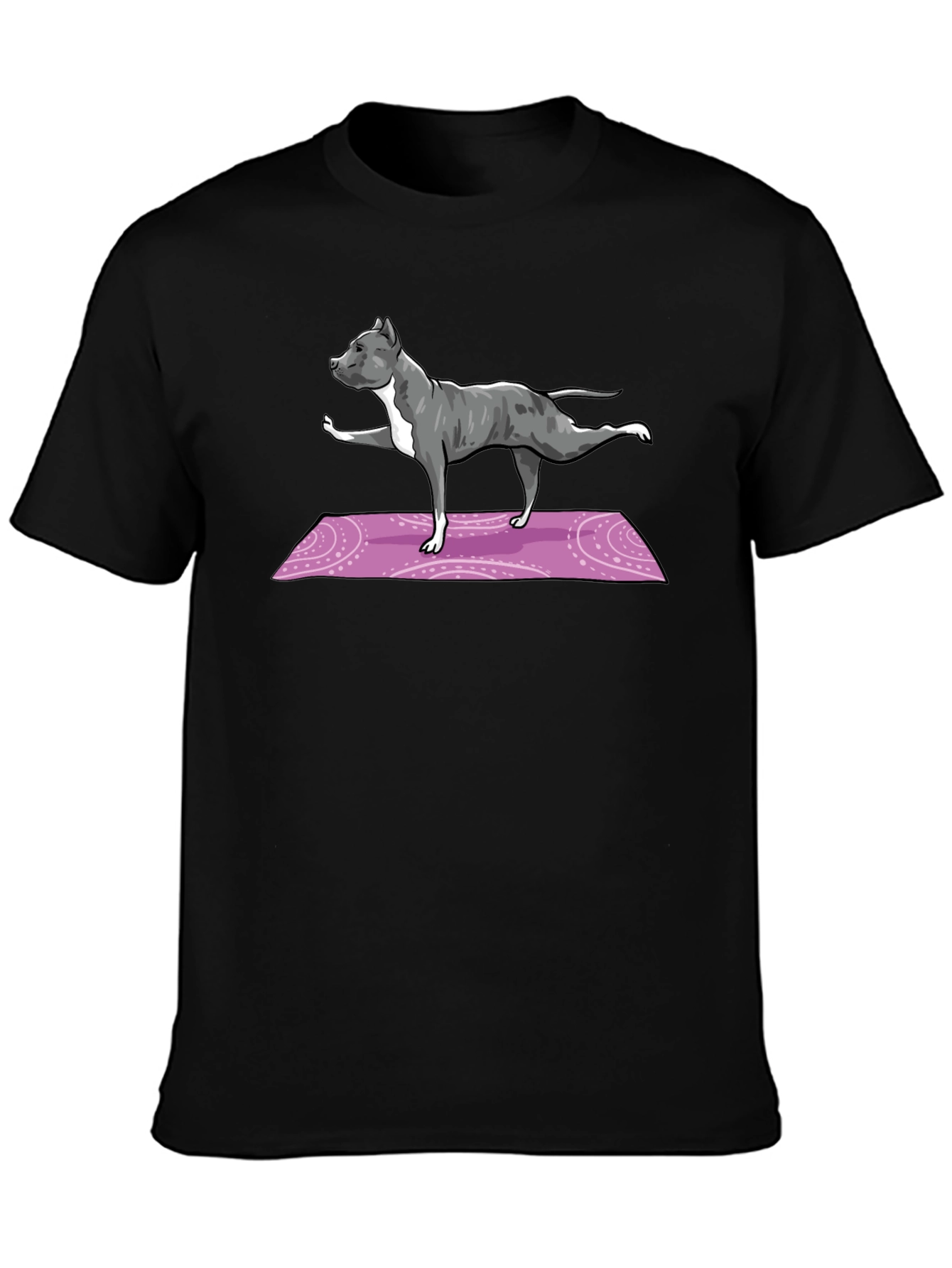 Yoga Pitbull T-Shirt - Black