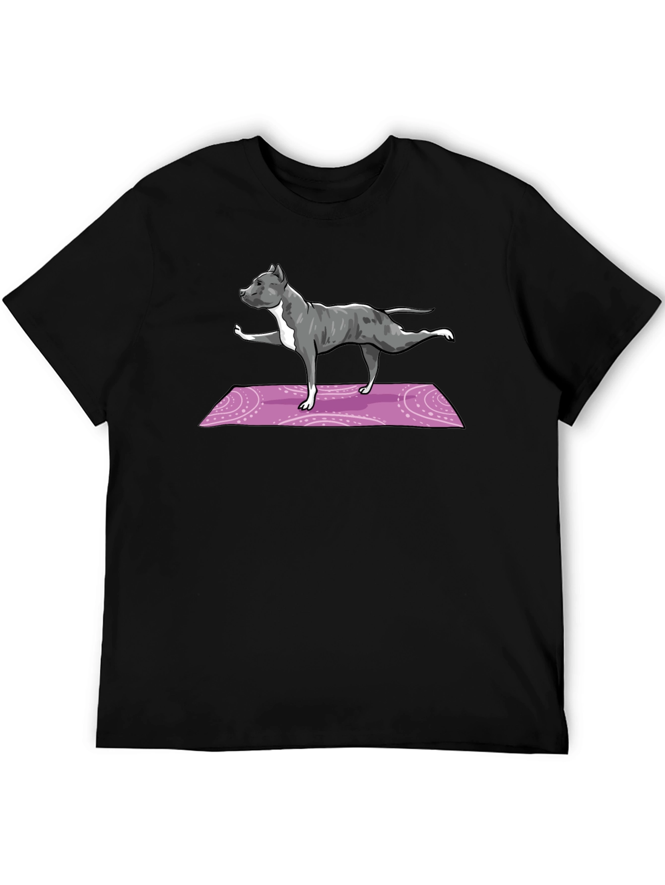 Yoga Pitbull T-Shirt - Black