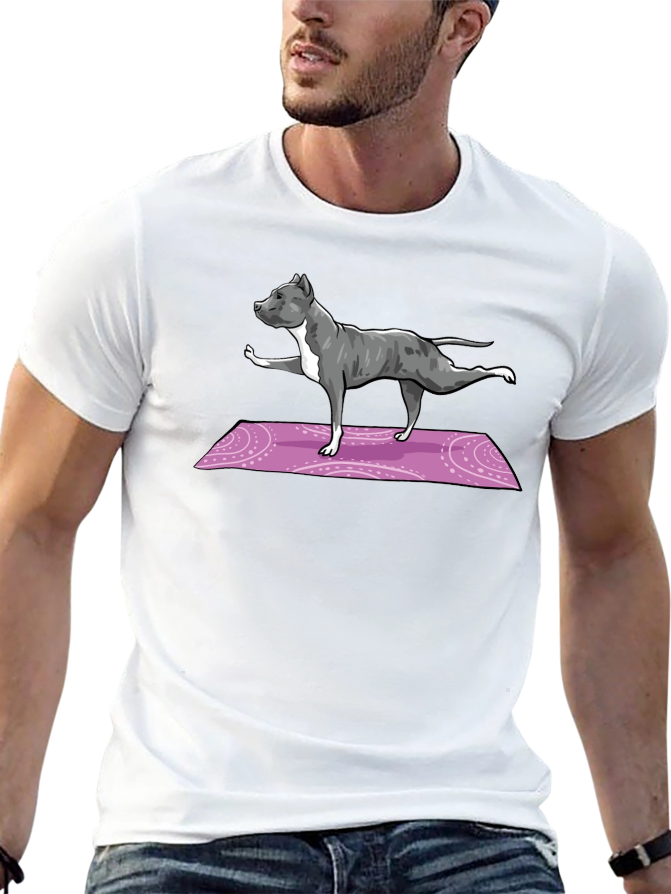 Yoga Pitbull T-Shirt - Black