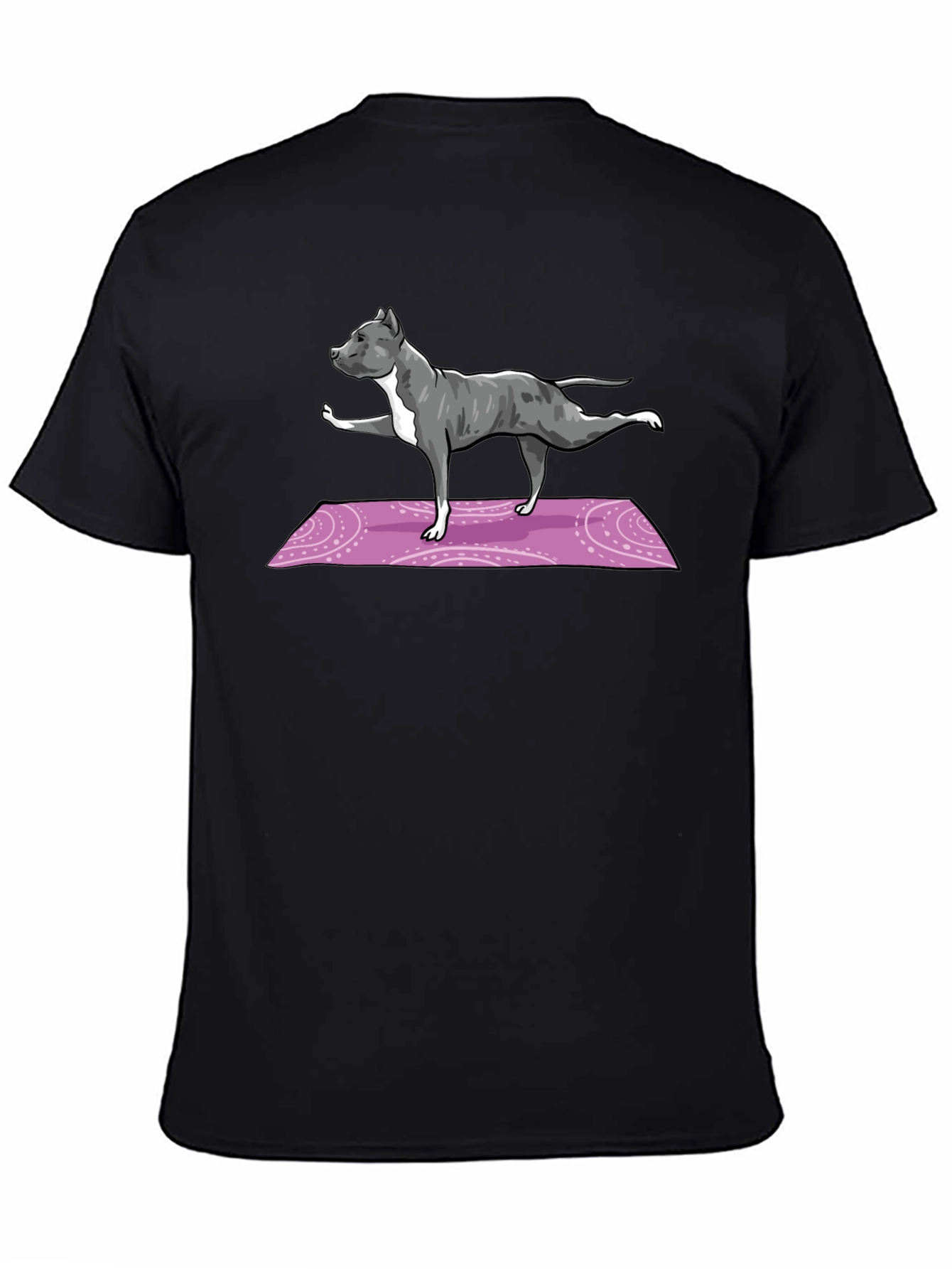 Yoga Pitbull T-Shirt - Black