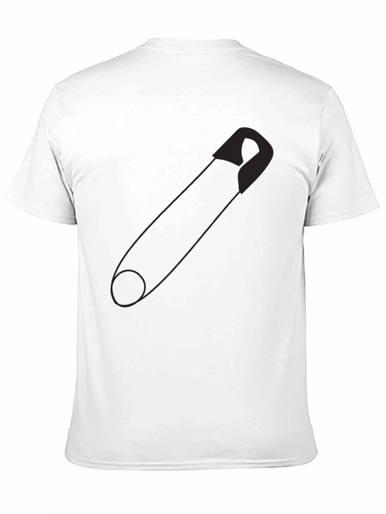 Safety Pin Graphic Tee - Bold & Unique
