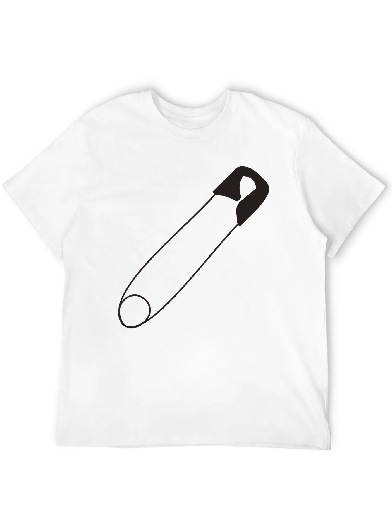 Safety Pin Graphic Tee - Bold & Unique