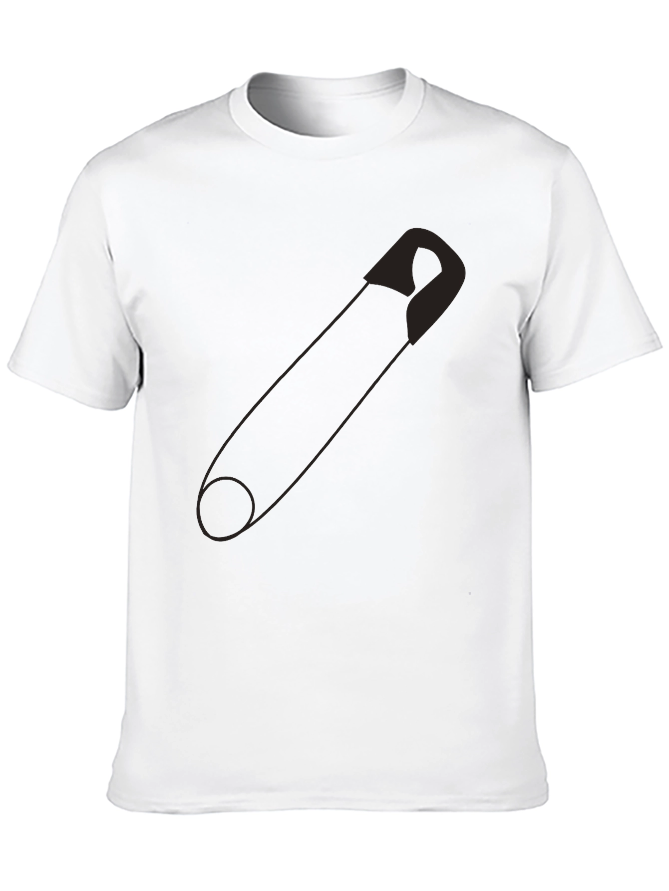 Safety Pin Graphic Tee - Bold & Unique