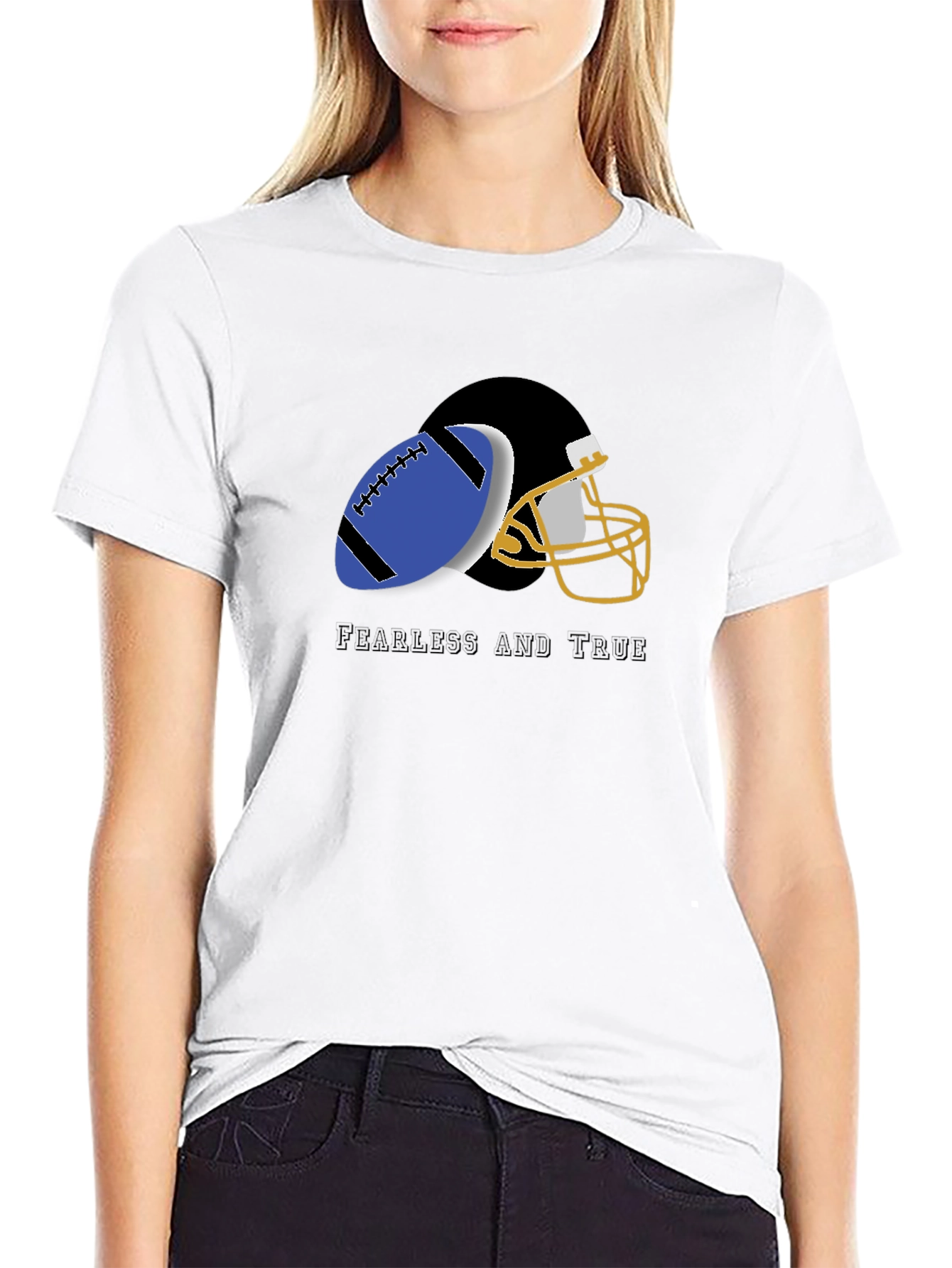 Fearless and True Football T-Shirt