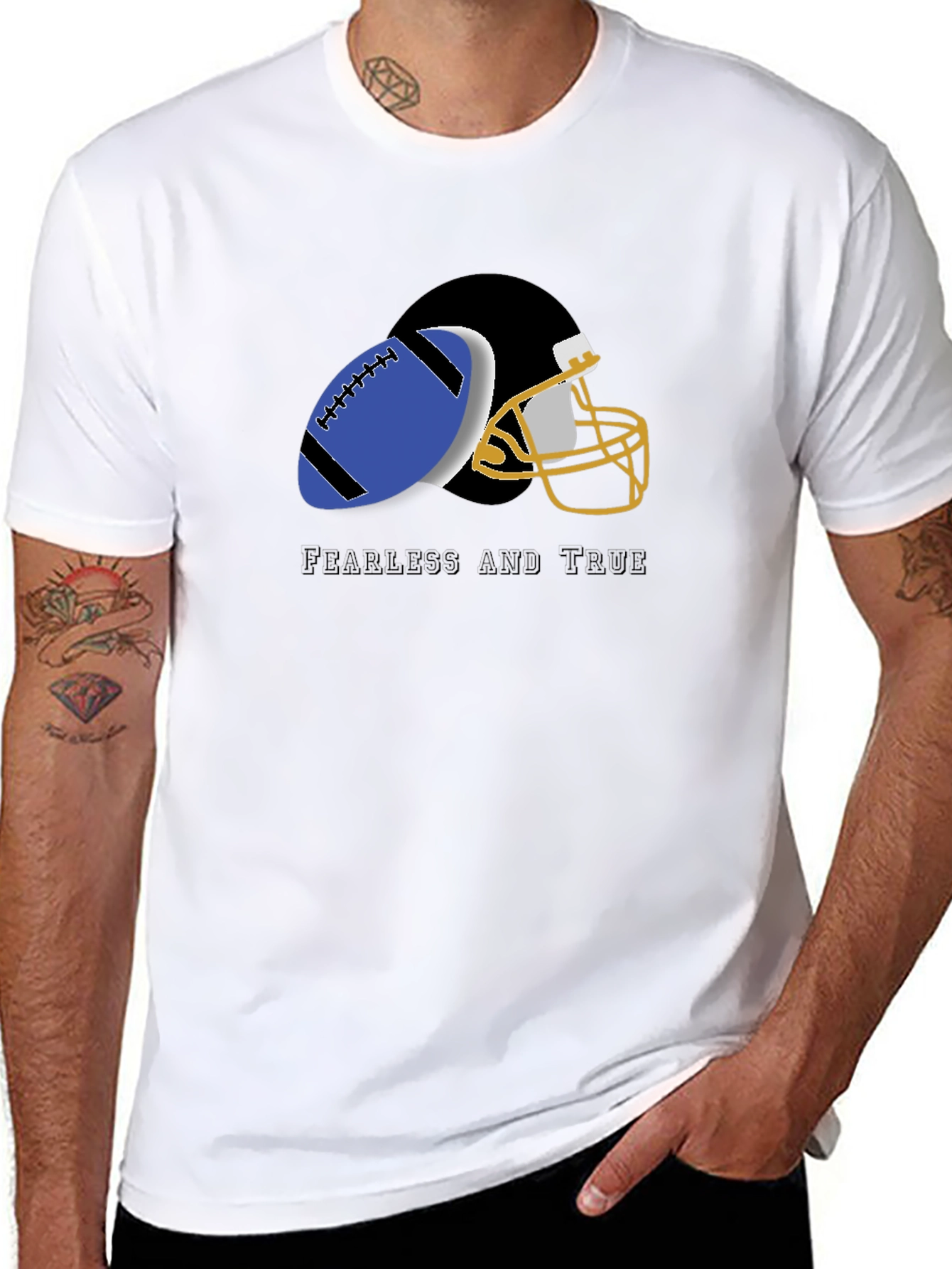 Fearless and True Football T-Shirt