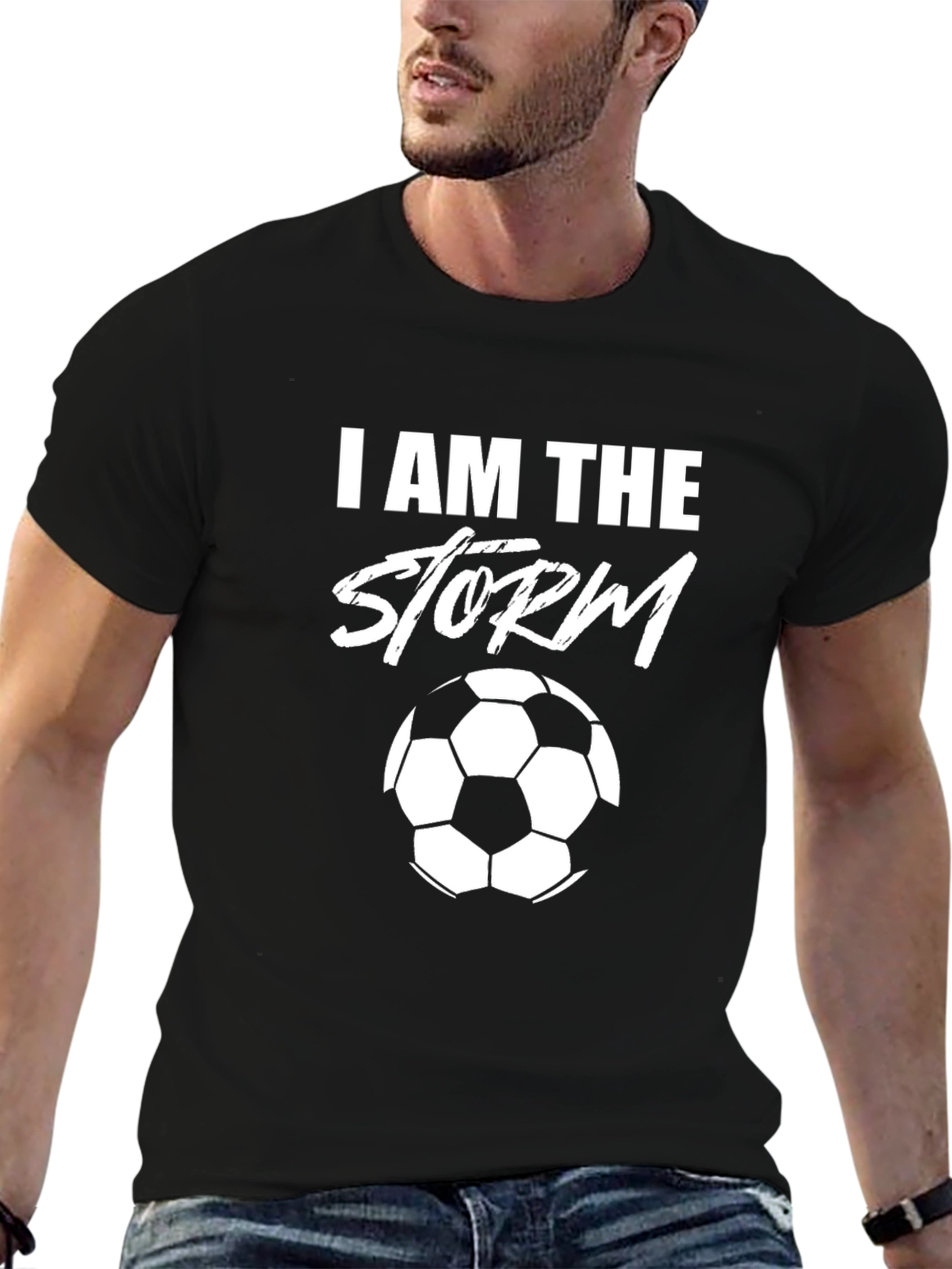 I Am The Storm Soccer Graphic T-Shirt
