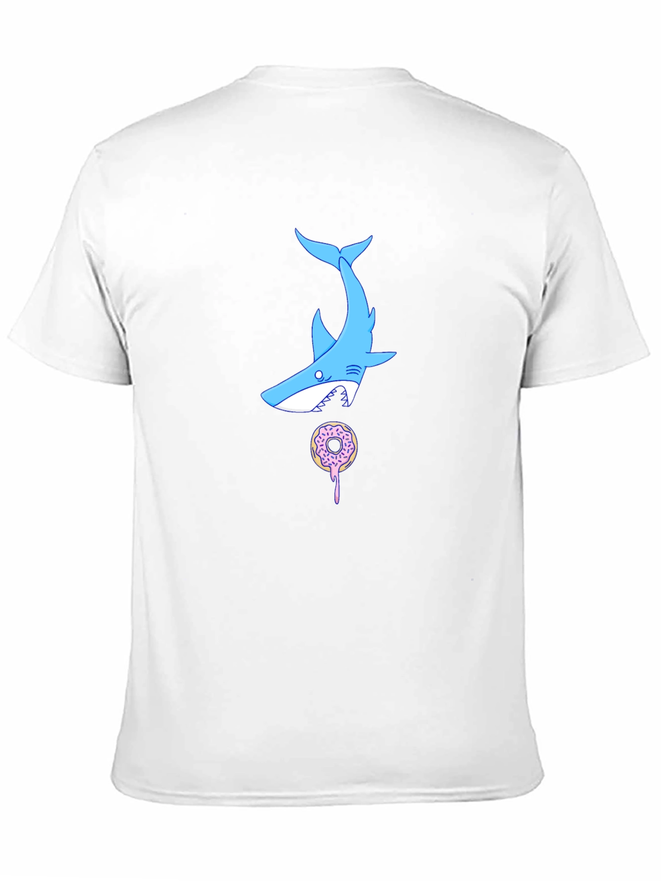 Shark Donut T-Shirt - Black Cotton Tee